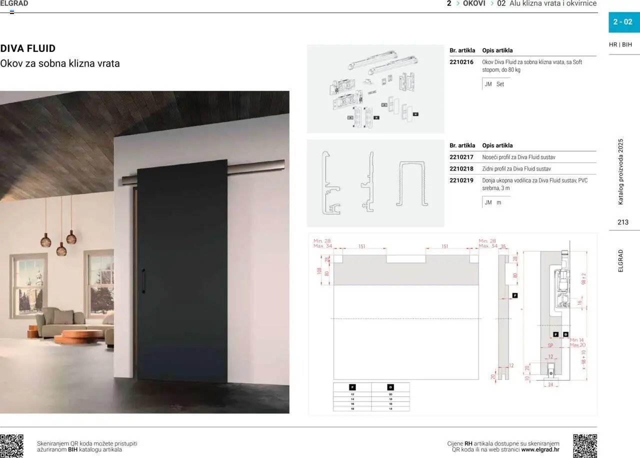 Elgrad - ALU klizna vrata i okvirnice