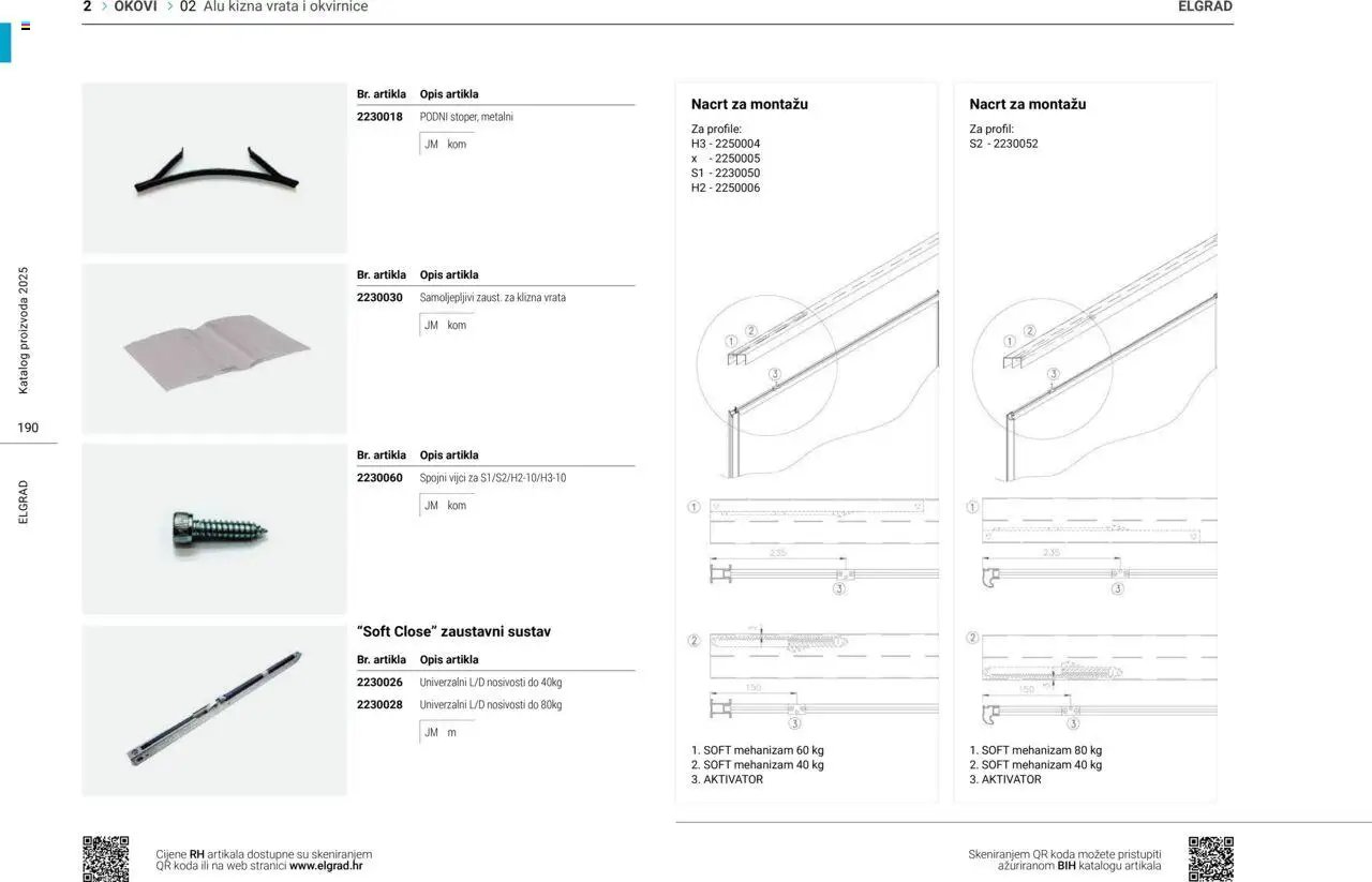 Elgrad - ALU klizna vrata i okvirnice