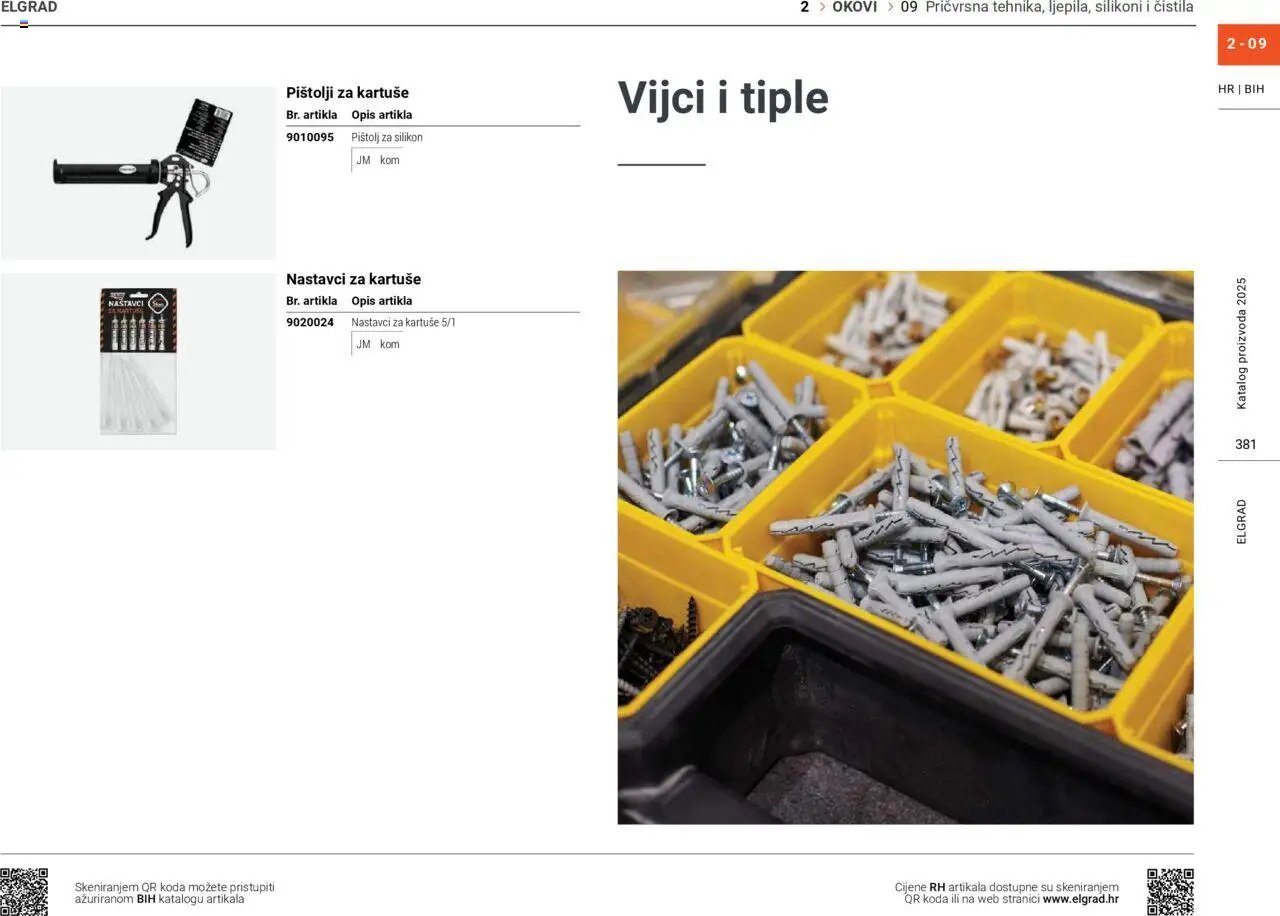 Elgrad - Pričvrsna tehnika, ljepila, silikoni i čistila