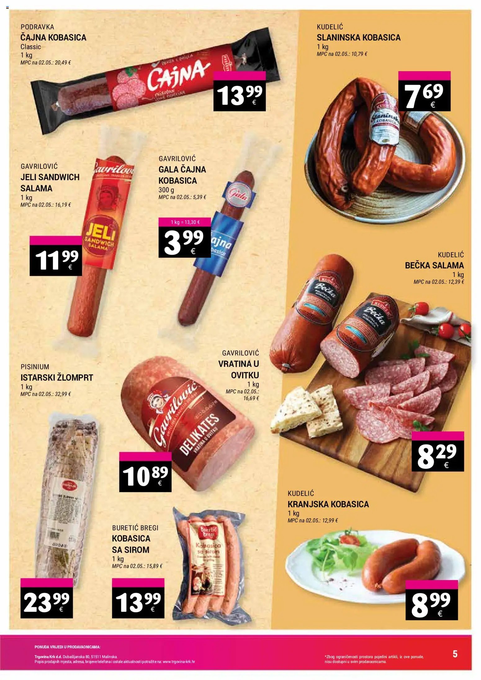 Trgovina Krk Katalog