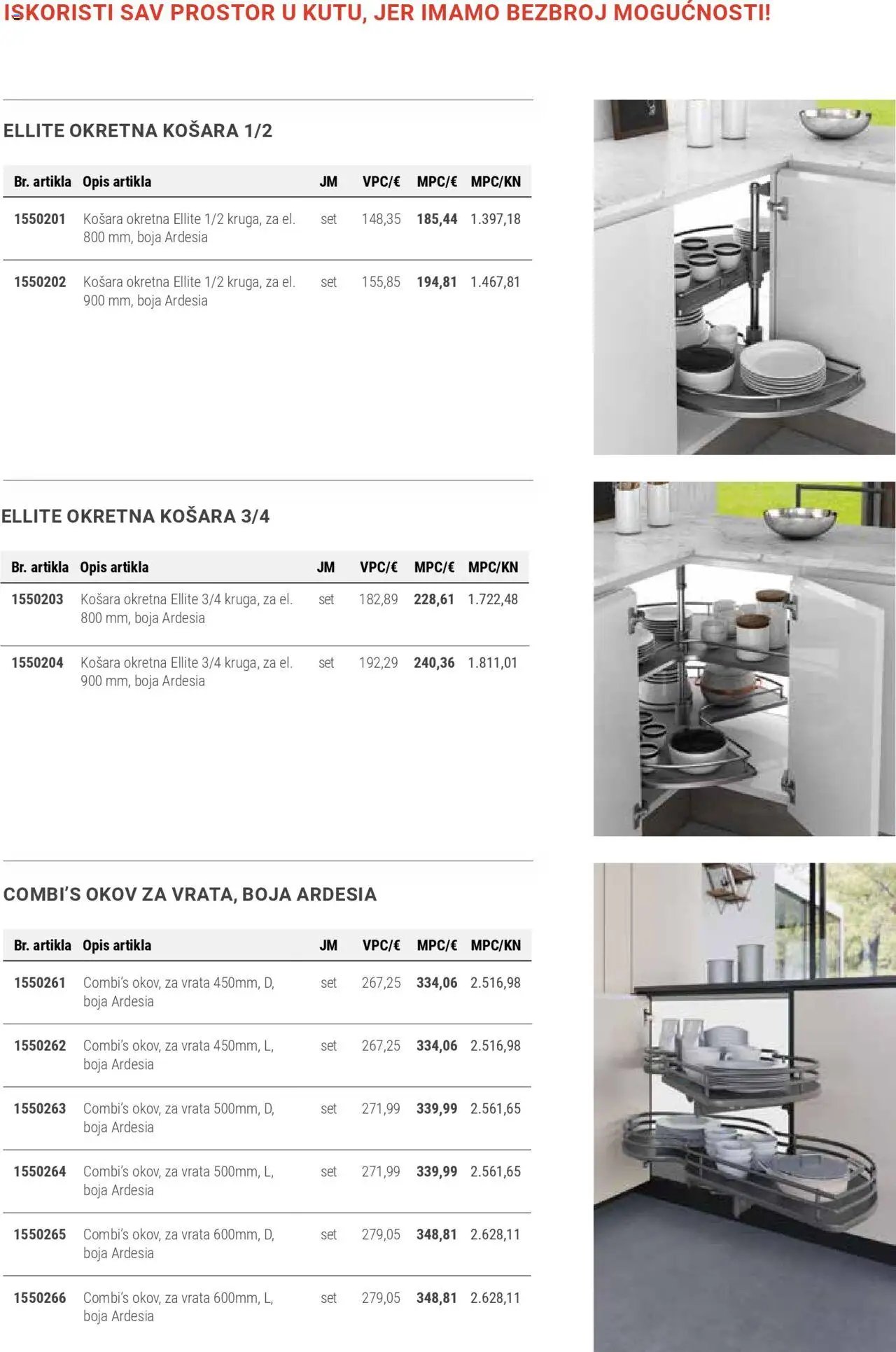 Elgrad - Noviteti: Izvlačne košare