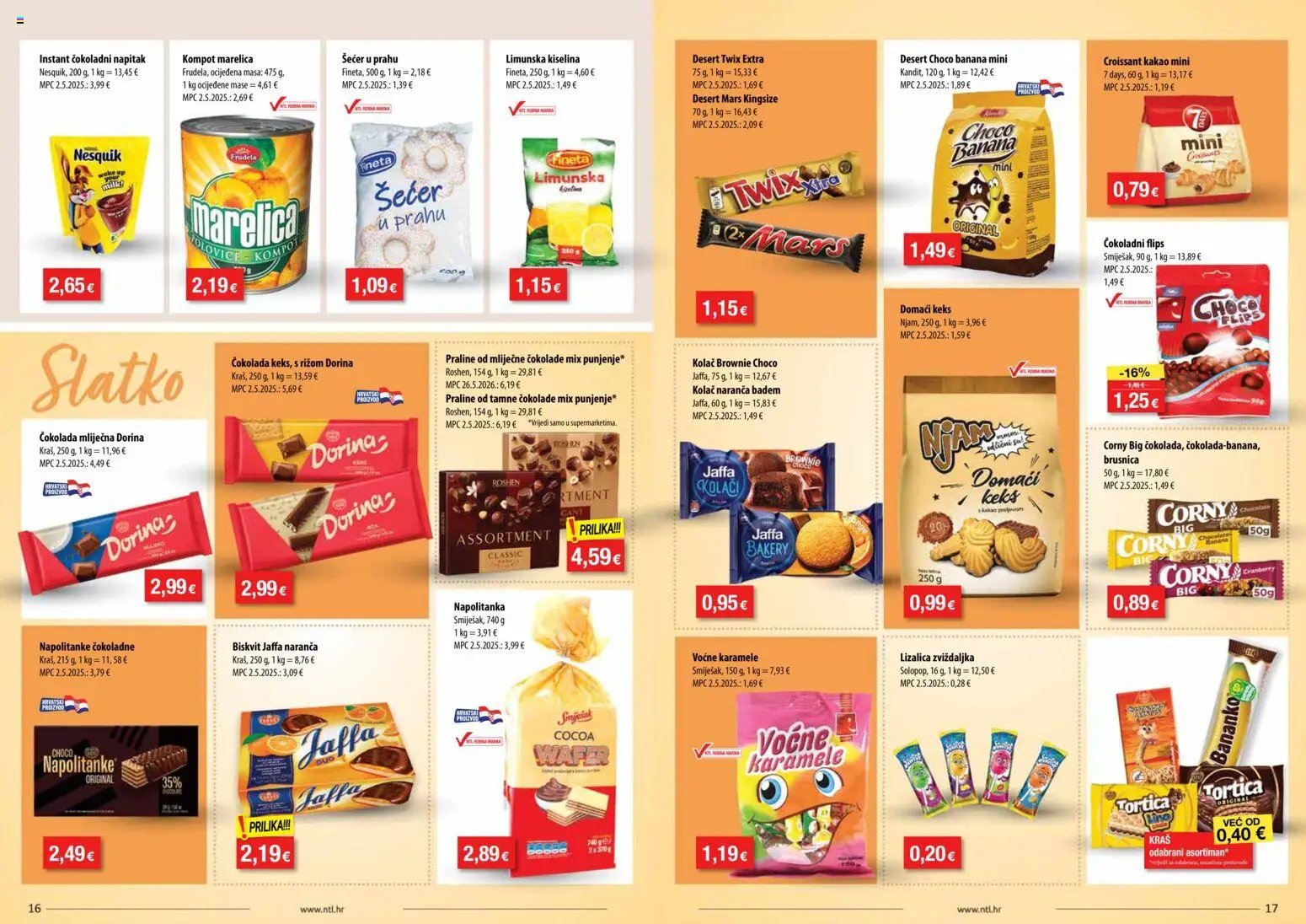 NTL - Letak Sjever i Istok