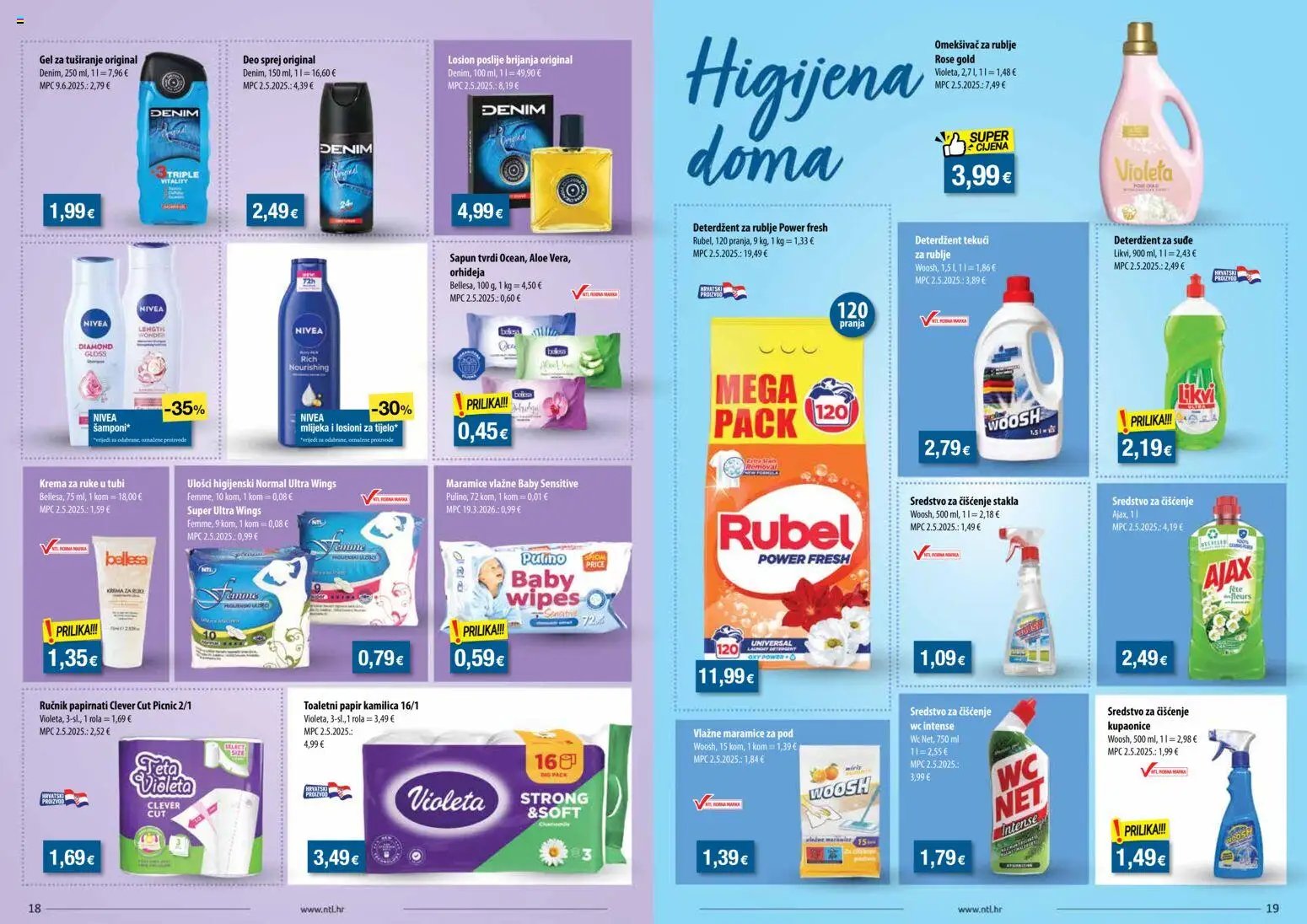 NTL - Letak Sjever i Istok