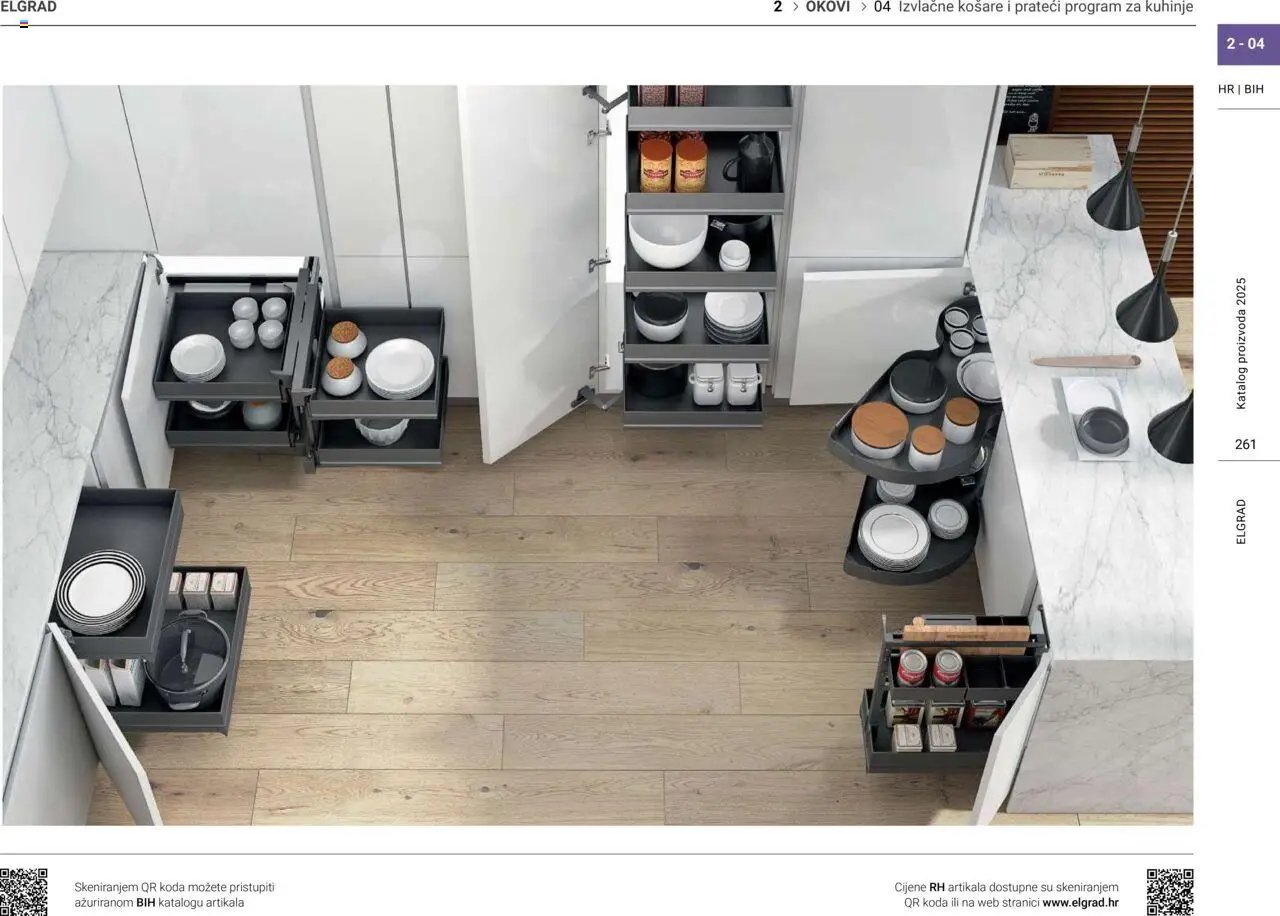 Elgrad - Izvlačne košare i prateći program za kuhanje