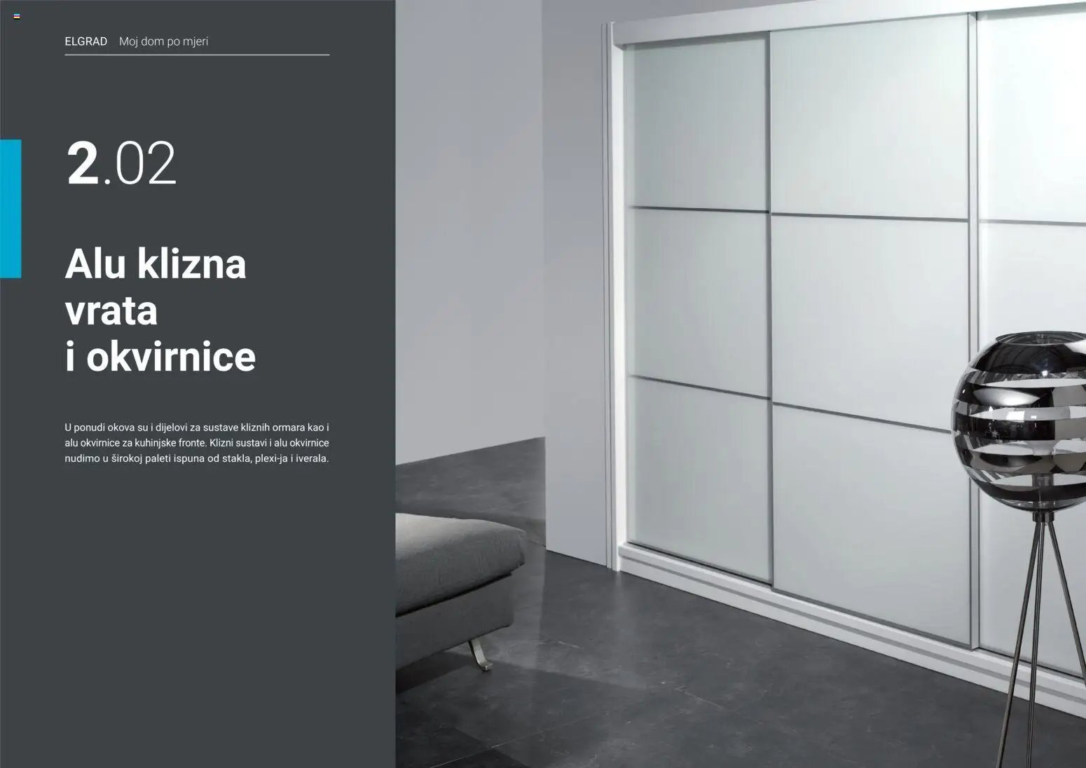 Elgrad - ALU klizna vrata i okvirnice