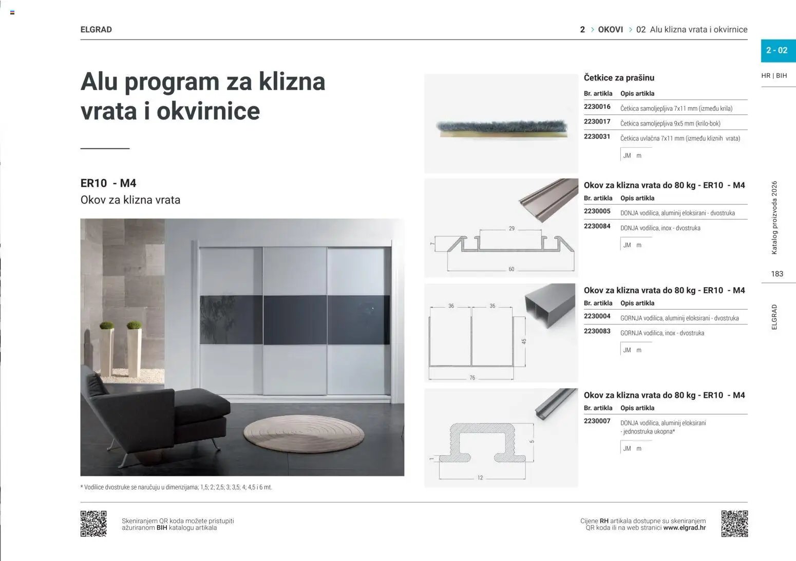 Elgrad - ALU klizna vrata i okvirnice