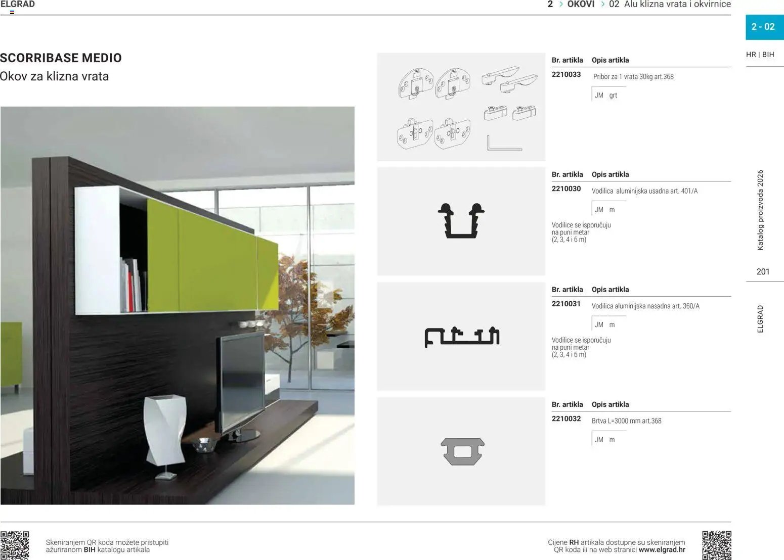 Elgrad - ALU klizna vrata i okvirnice