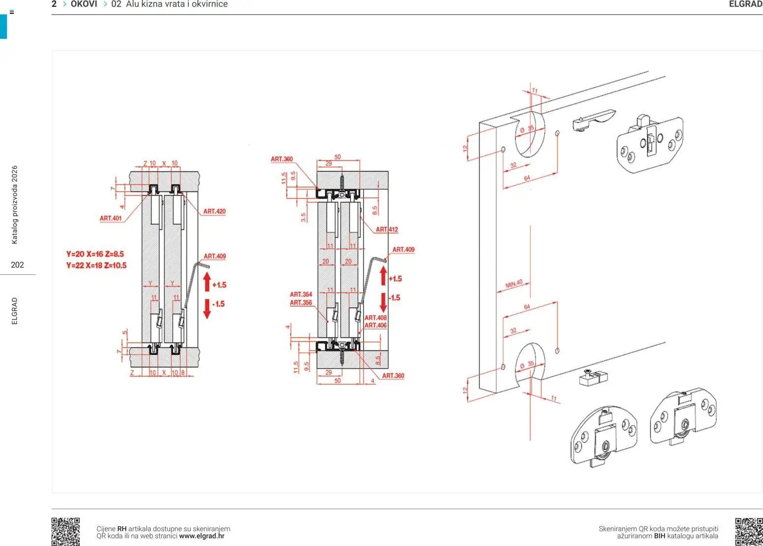 Elgrad - ALU klizna vrata i okvirnice
