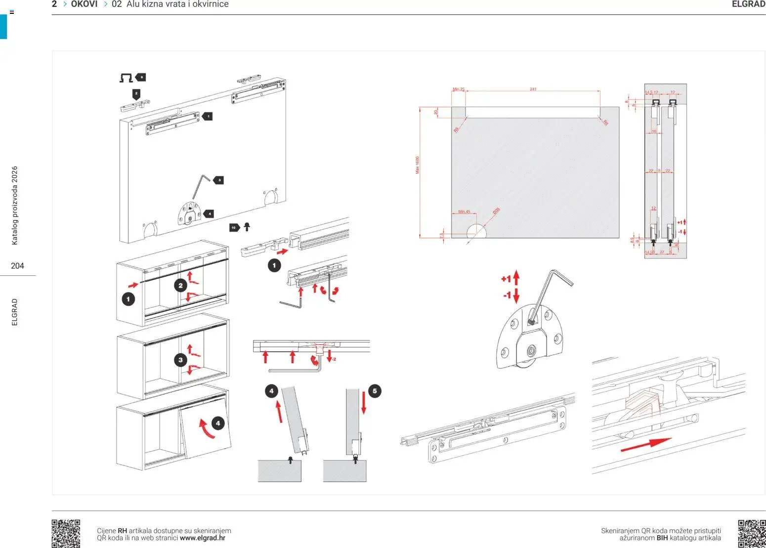 Elgrad - ALU klizna vrata i okvirnice