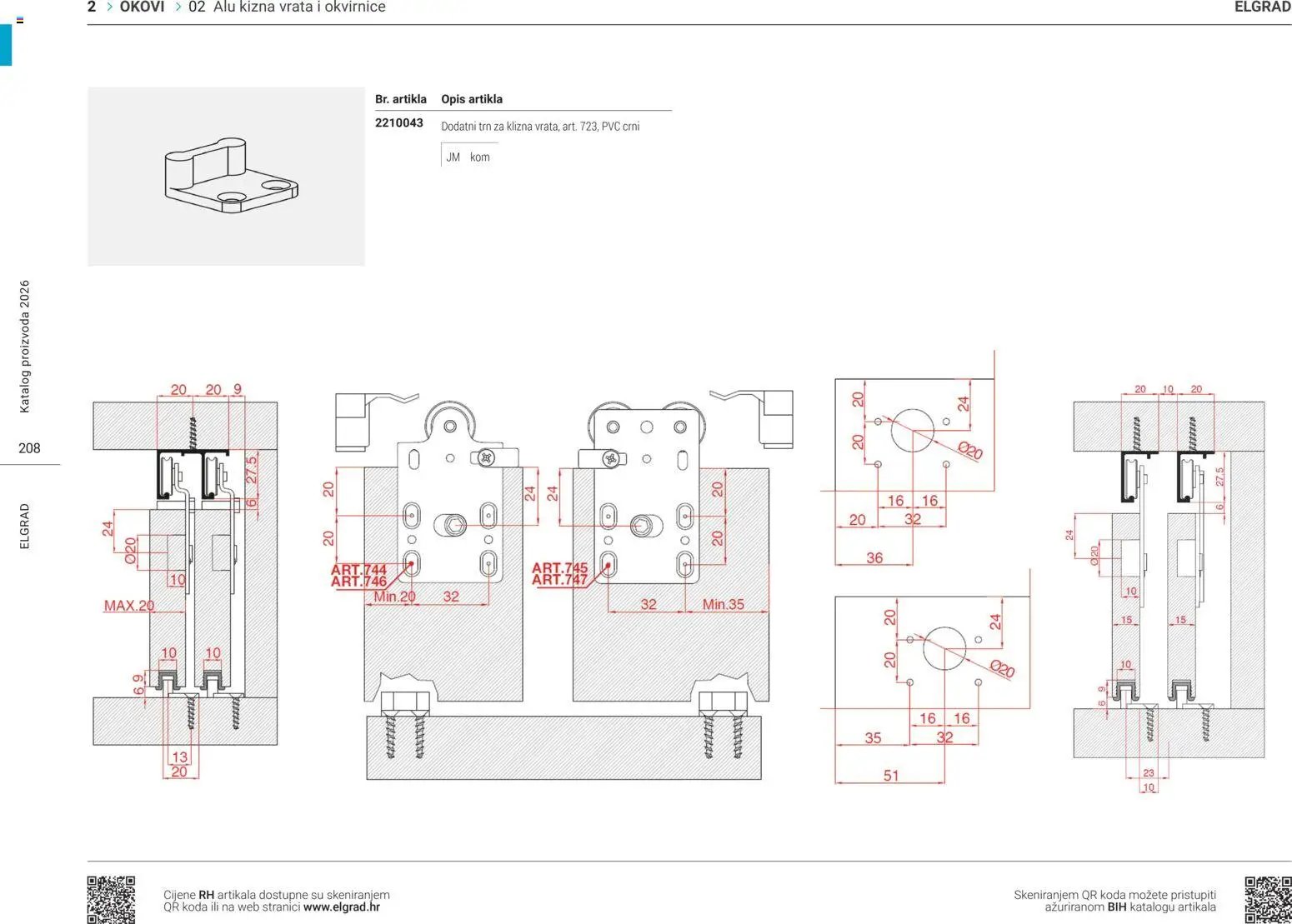 Elgrad - ALU klizna vrata i okvirnice