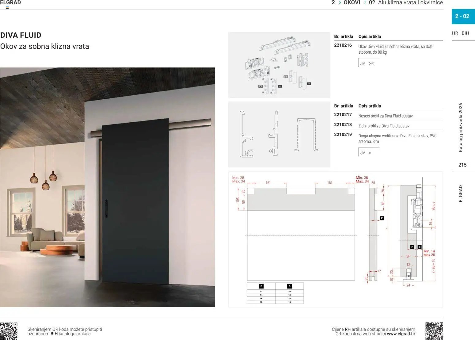 Elgrad - ALU klizna vrata i okvirnice