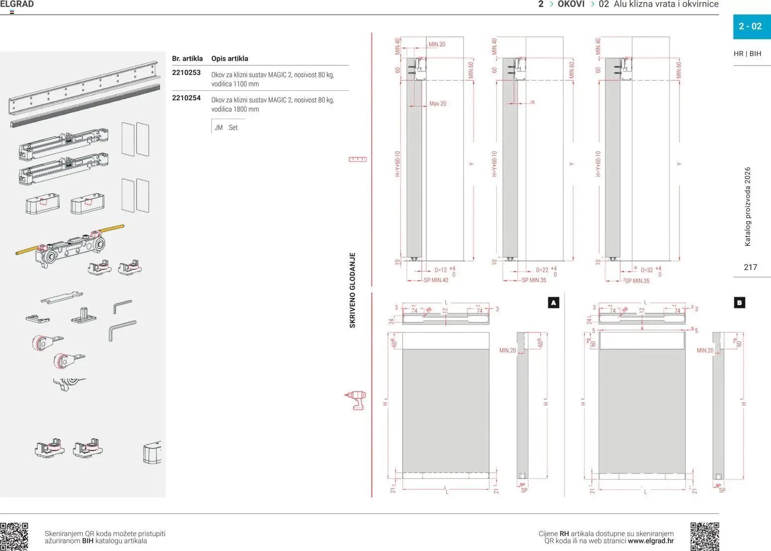 Elgrad - ALU klizna vrata i okvirnice