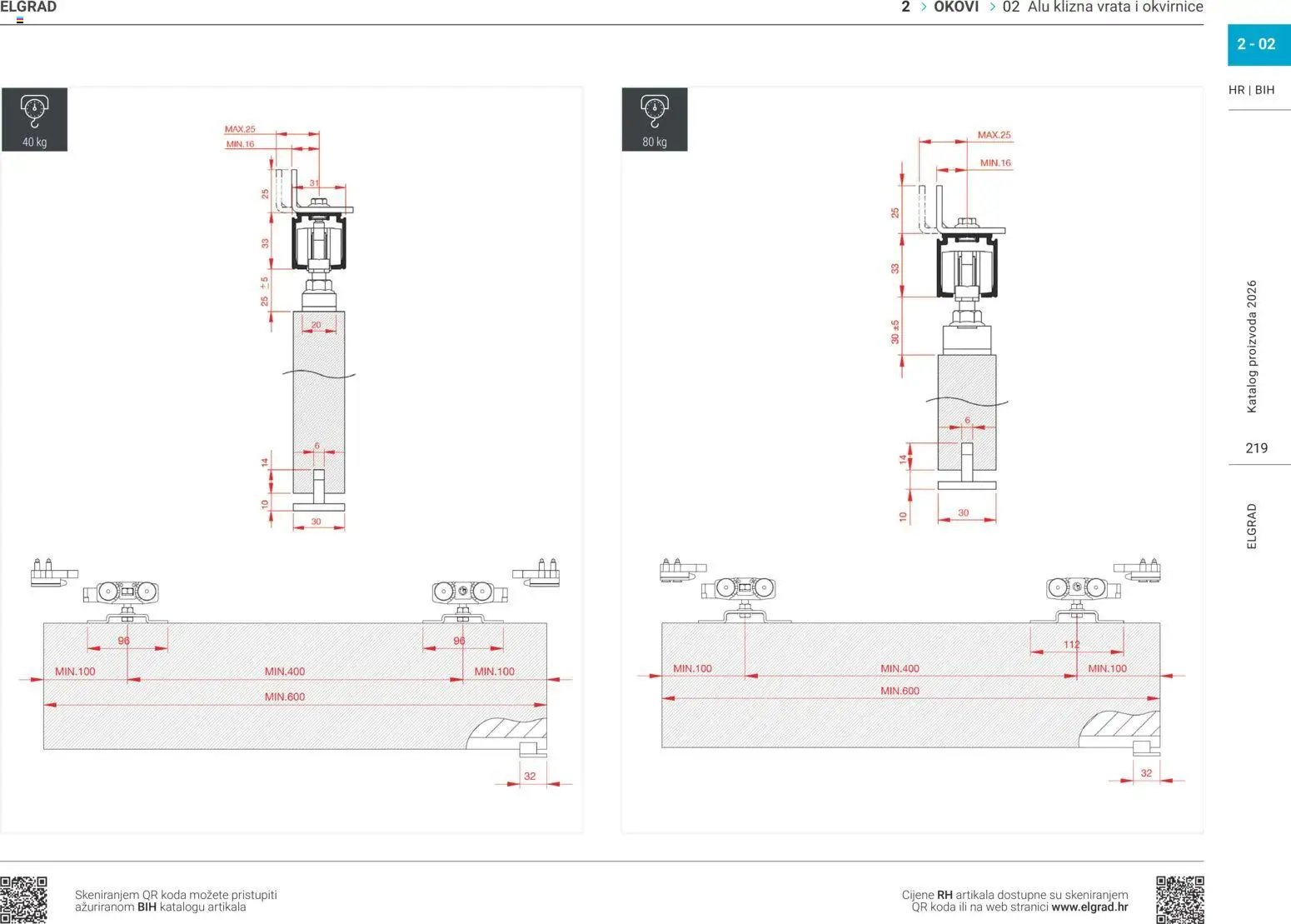Elgrad - ALU klizna vrata i okvirnice