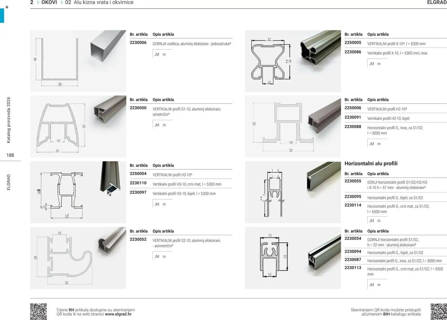 Elgrad - ALU klizna vrata i okvirnice