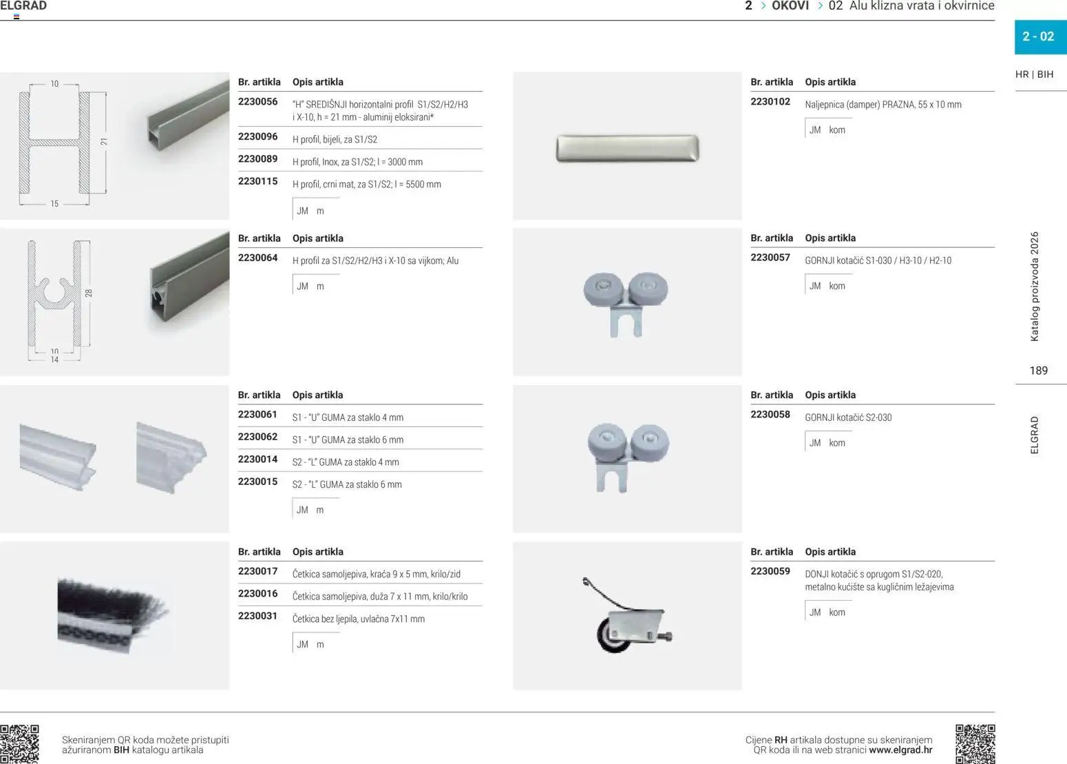 Elgrad - ALU klizna vrata i okvirnice