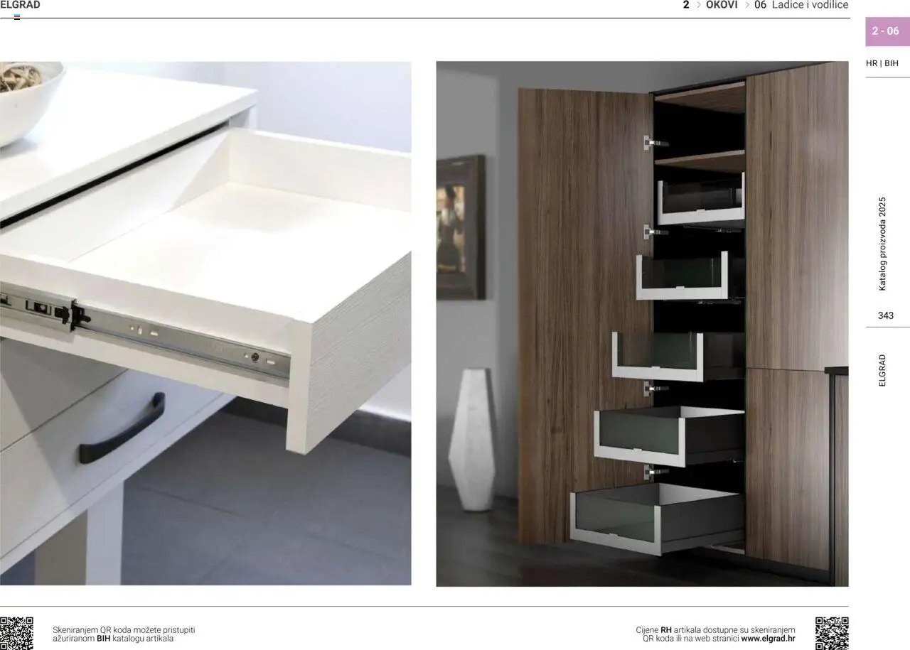 Elgrad - Ladice i vodilice