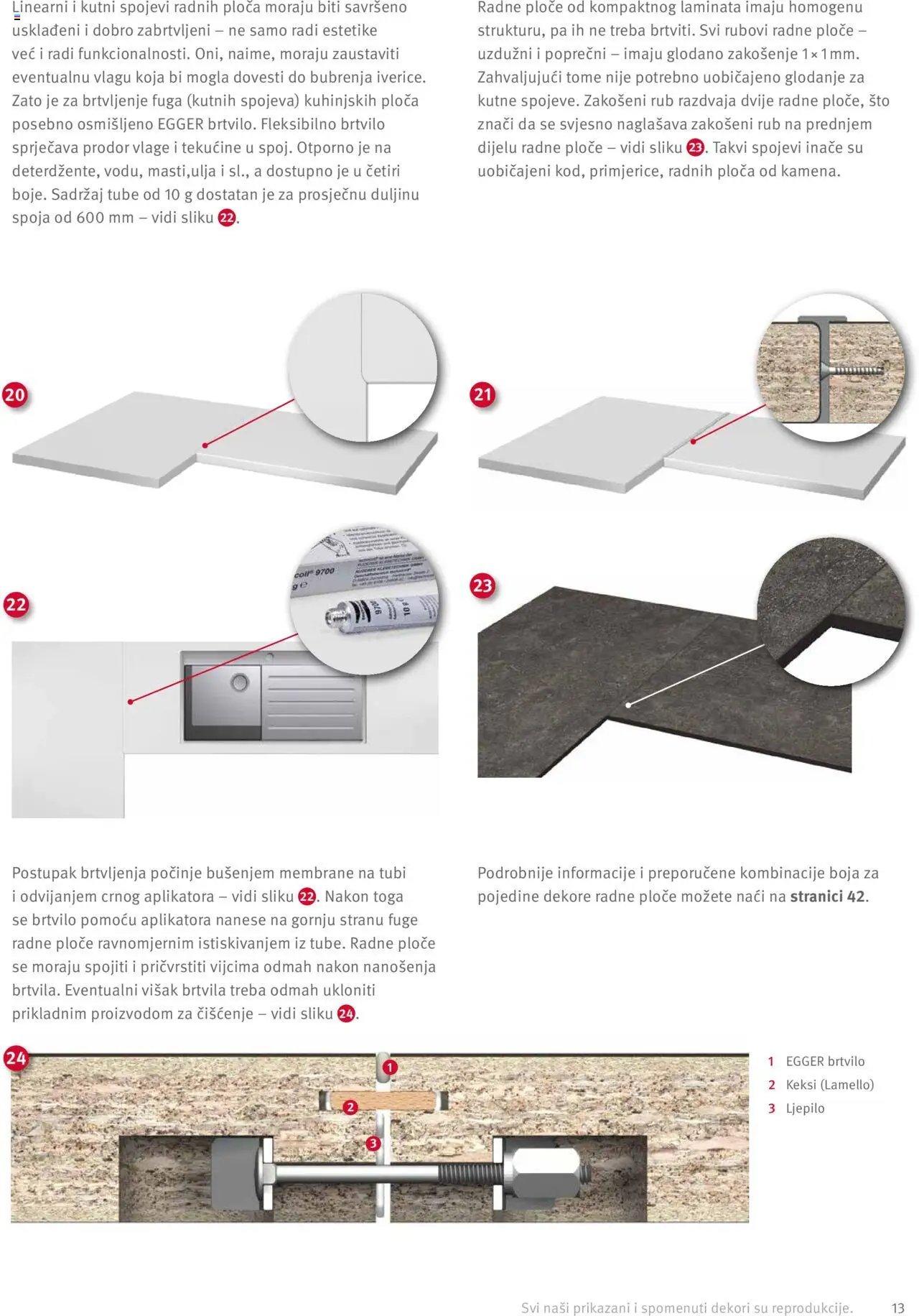 Elgrad - Egger radne ploče – Upute za preradu i dodaci