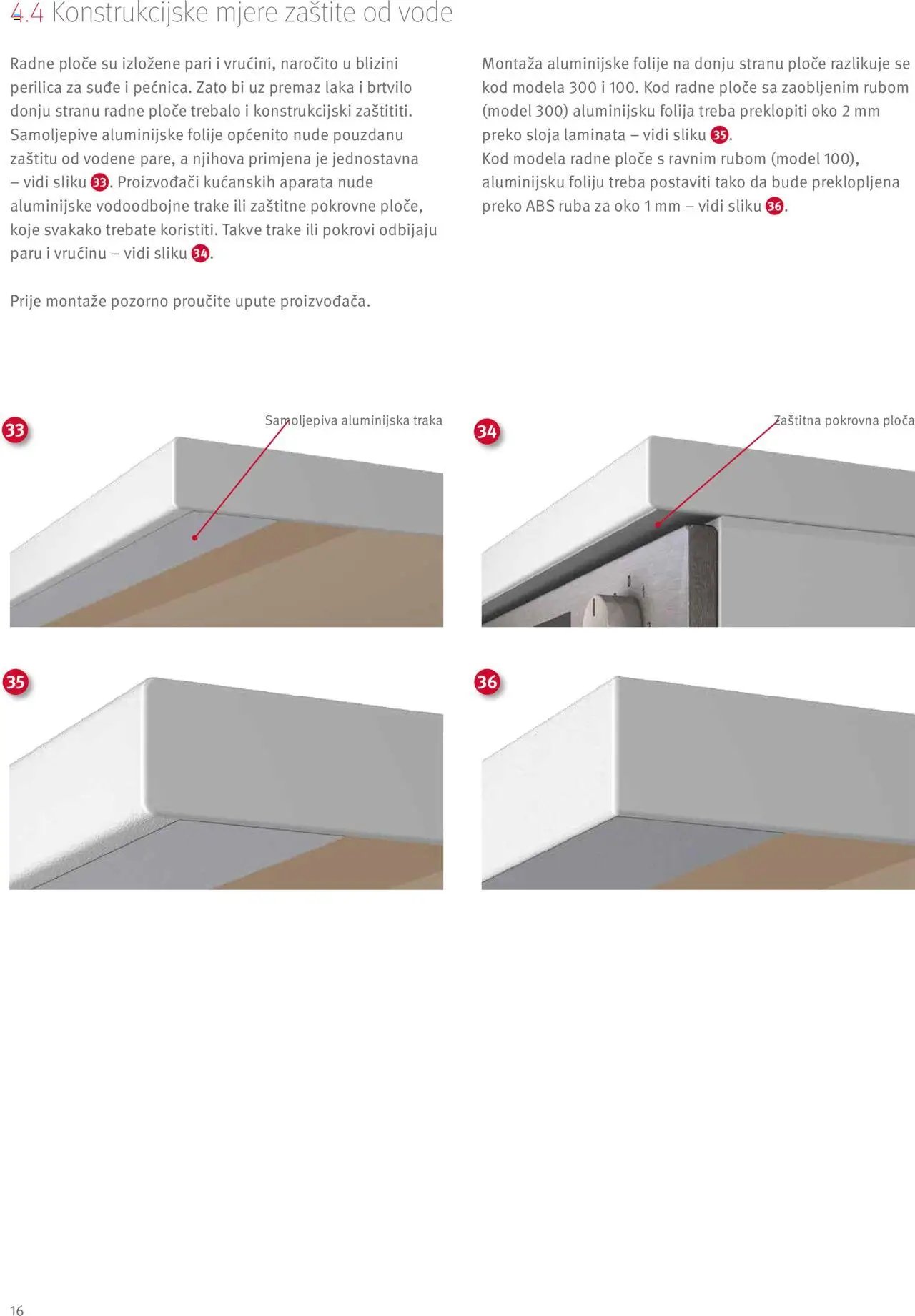 Elgrad - Egger radne ploče – Upute za preradu i dodaci