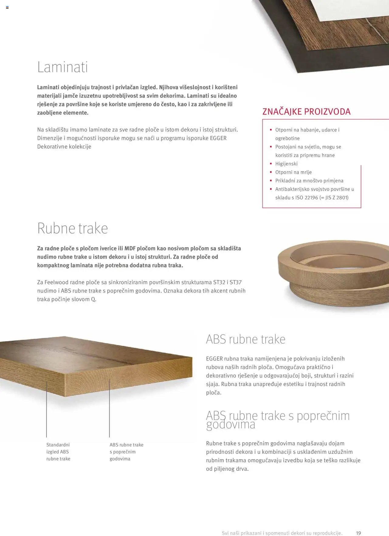 Elgrad - Egger radne ploče – Upute za preradu i dodaci