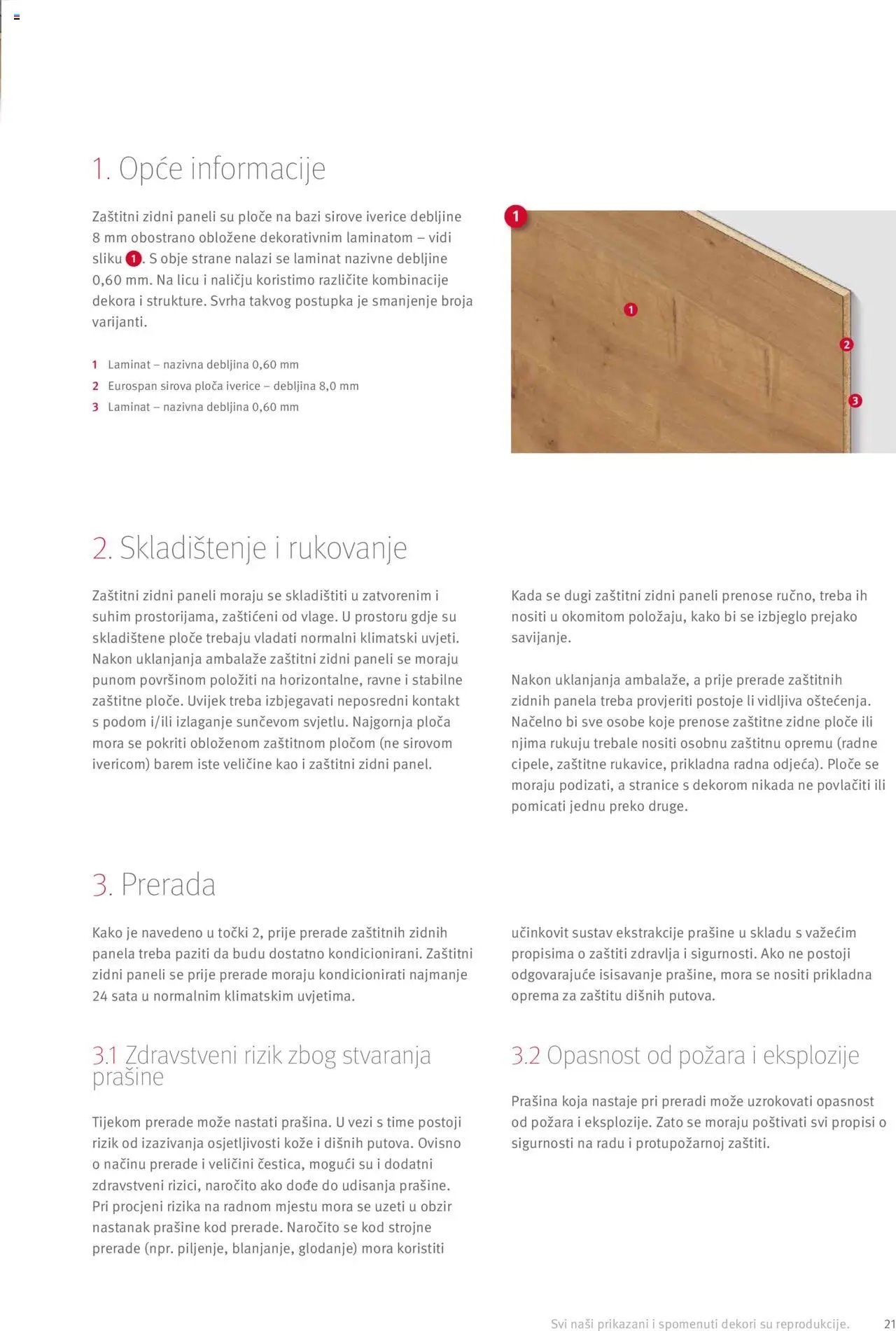 Elgrad - Egger radne ploče – Upute za preradu i dodaci