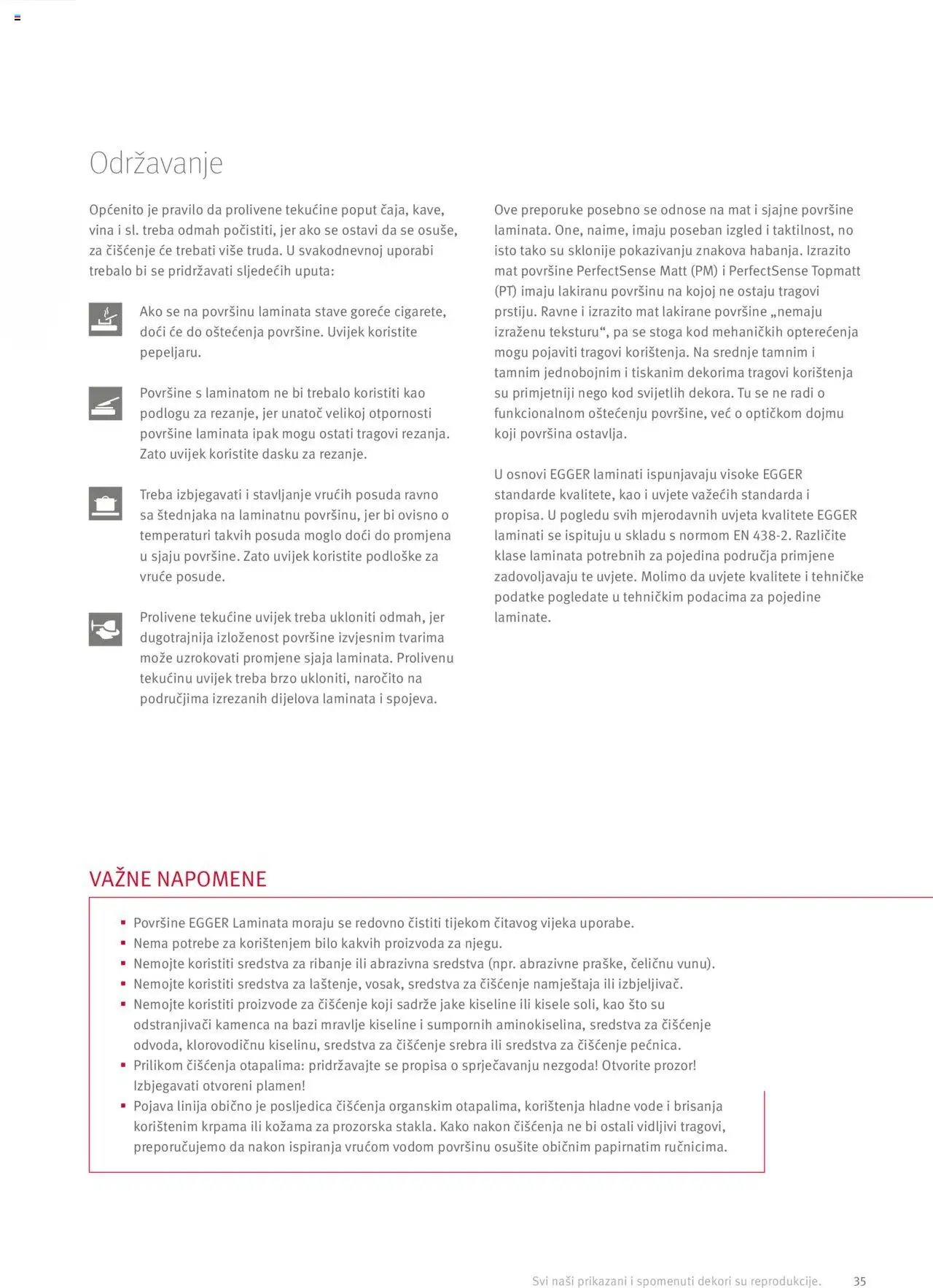 Elgrad - Egger radne ploče – Upute za preradu i dodaci