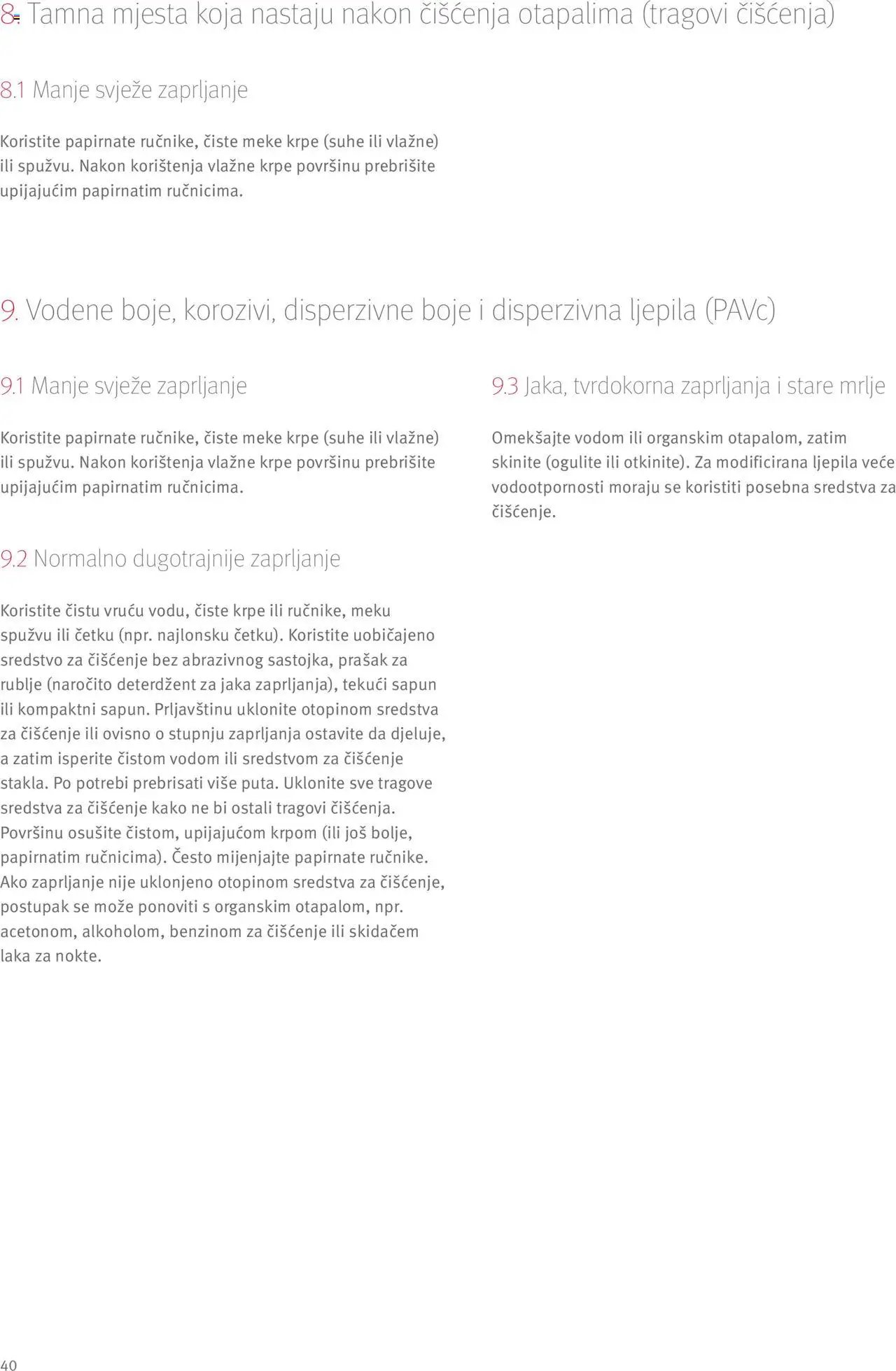 Elgrad - Egger radne ploče – Upute za preradu i dodaci