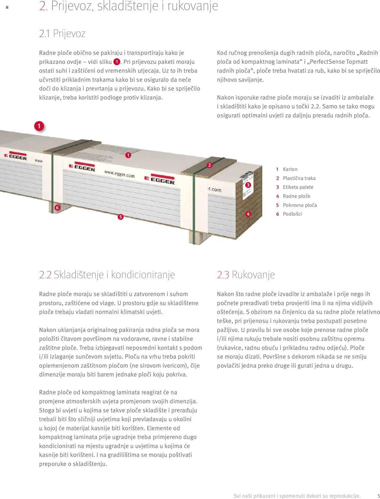 Elgrad - Egger radne ploče – Upute za preradu i dodaci