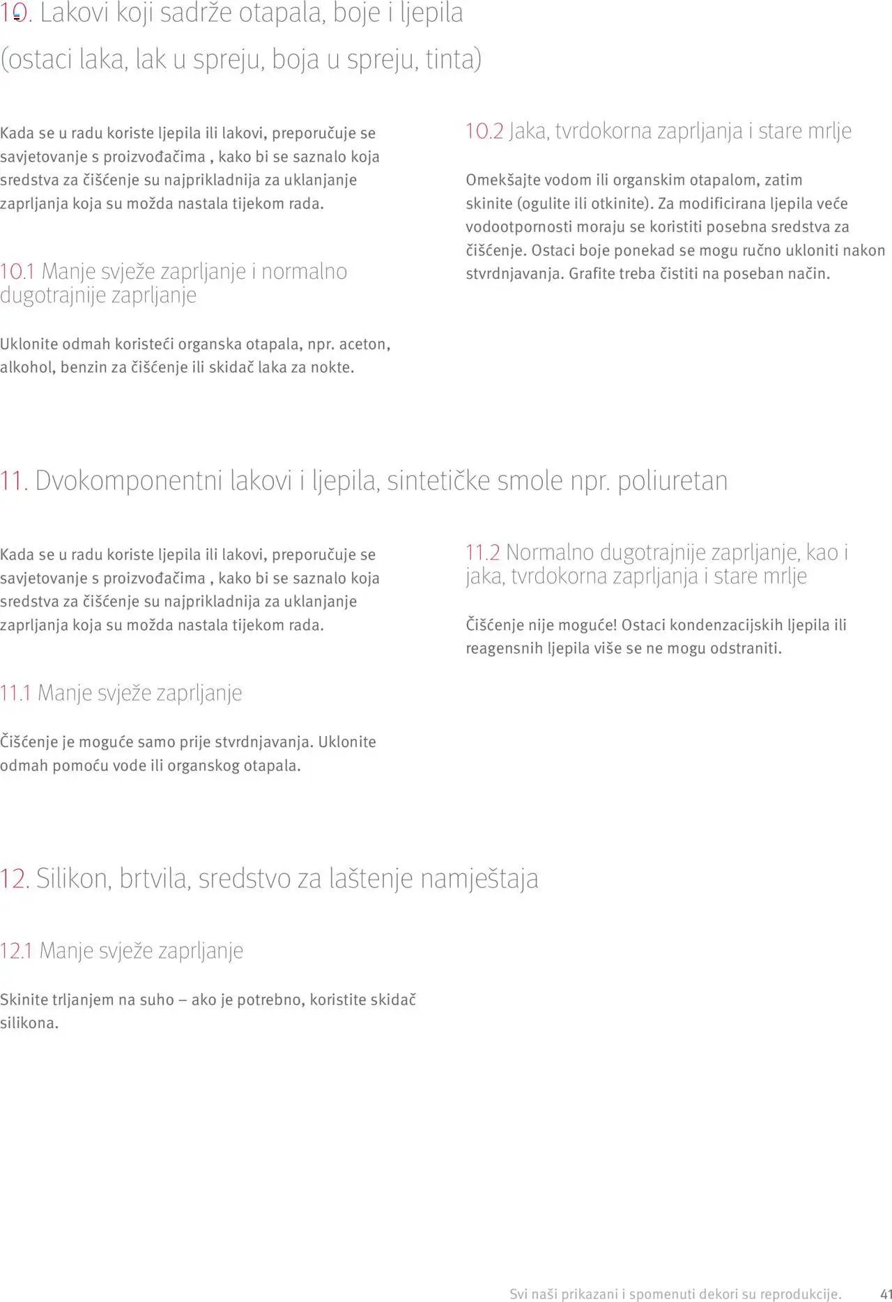 Elgrad - Egger radne ploče – Upute za preradu i dodaci