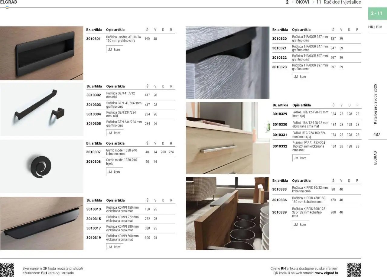 Elgrad - Ručkice i vješalice