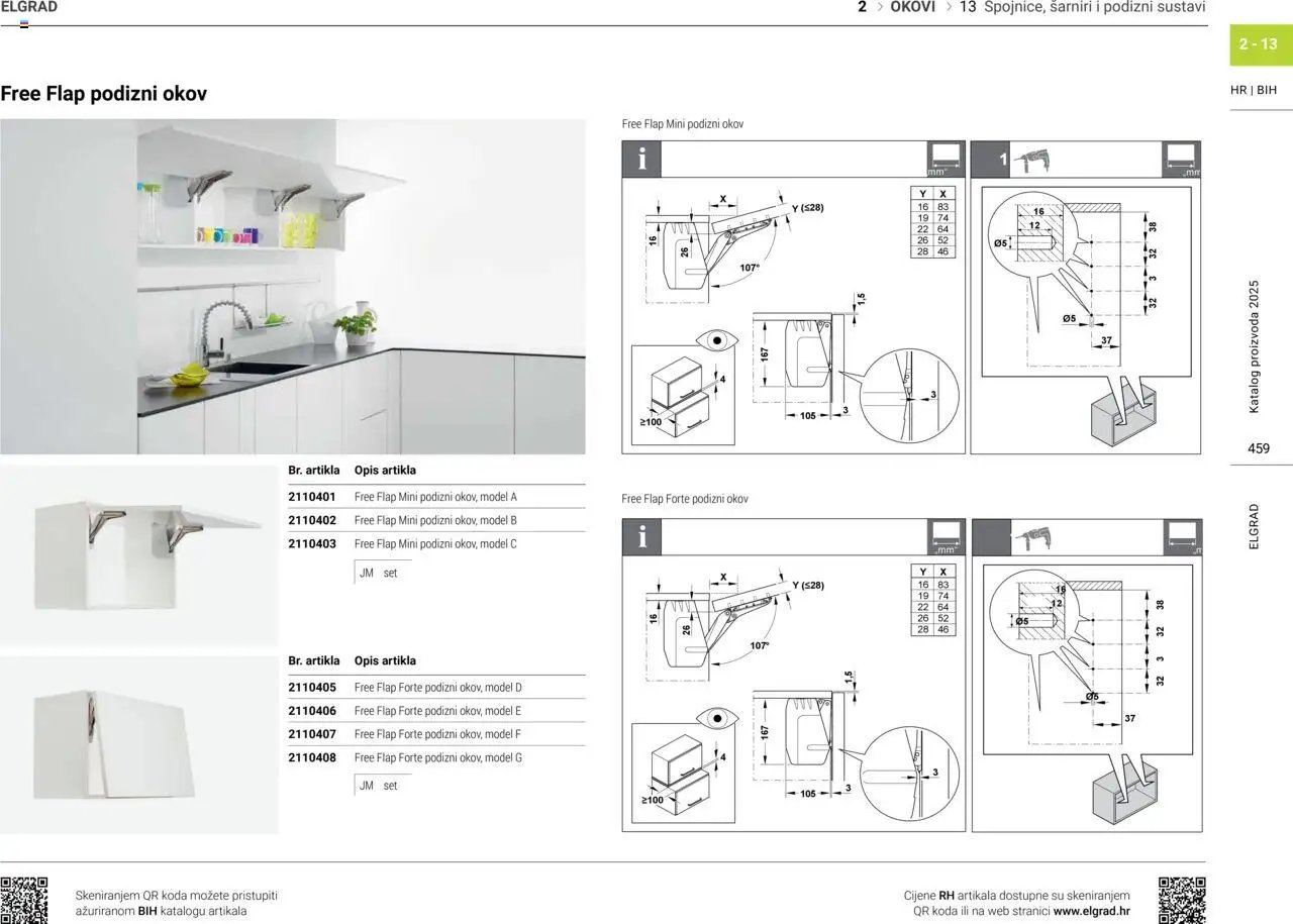 Elgrad - Spojnice, šarniri i podizni sustavi