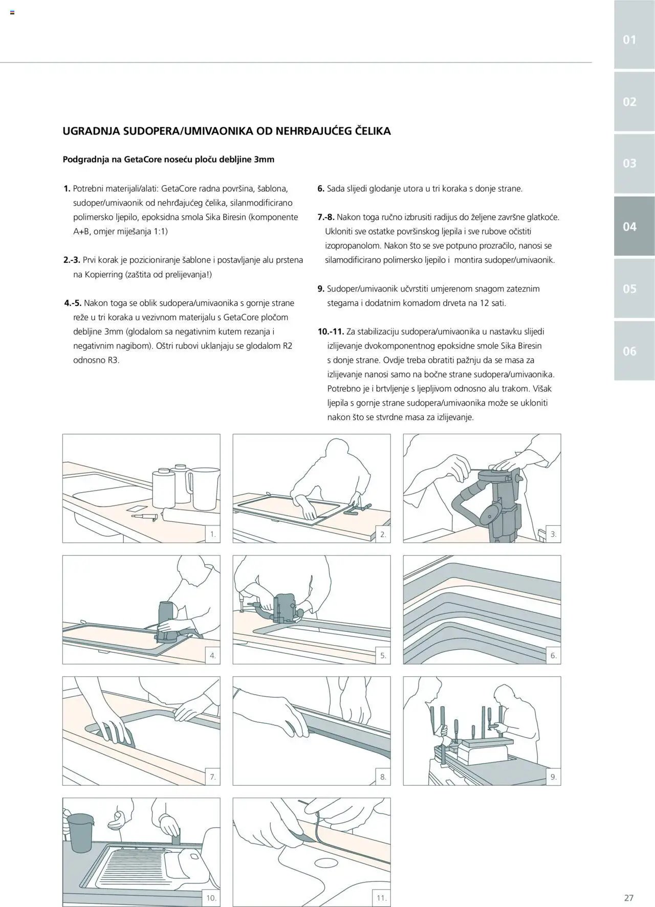 Elgrad - Getacore upute za obradu i održavanje