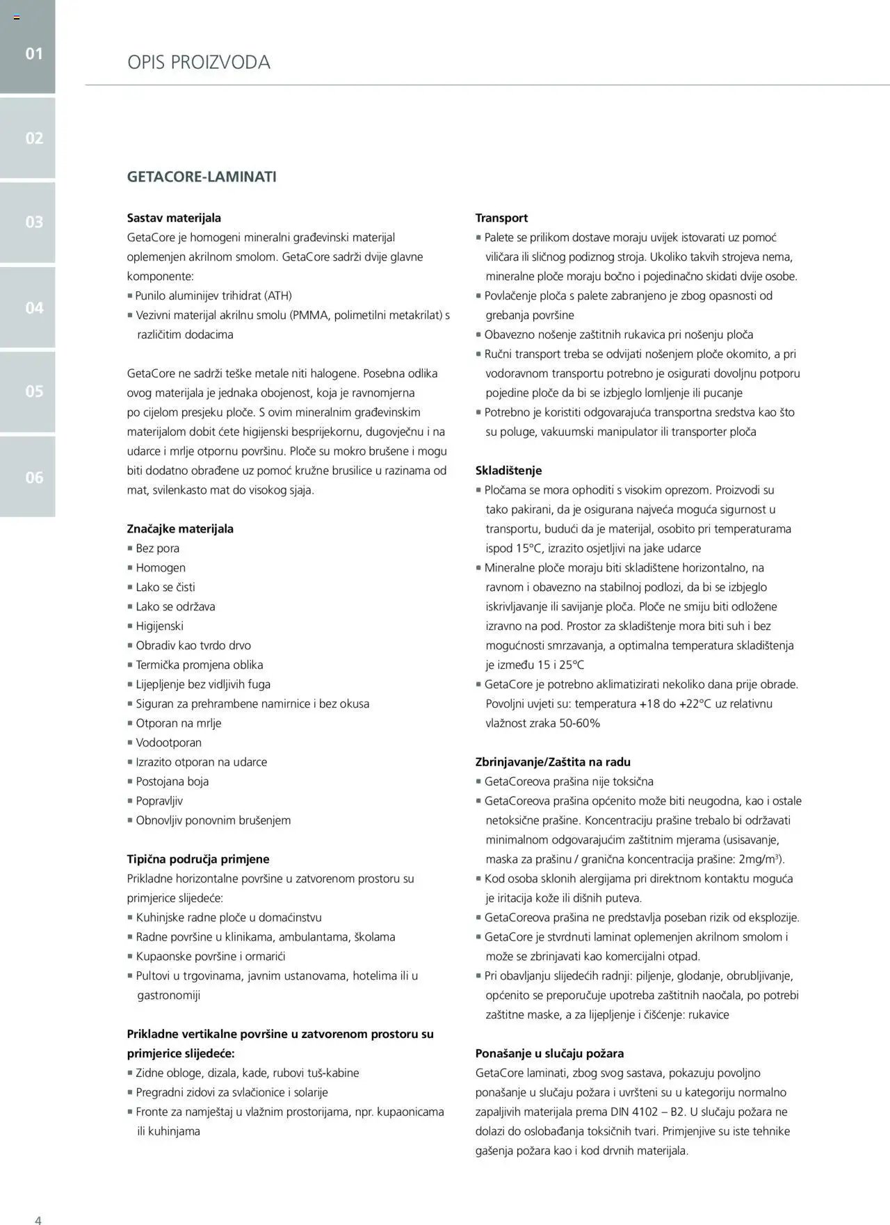 Elgrad - Getacore upute za obradu i održavanje