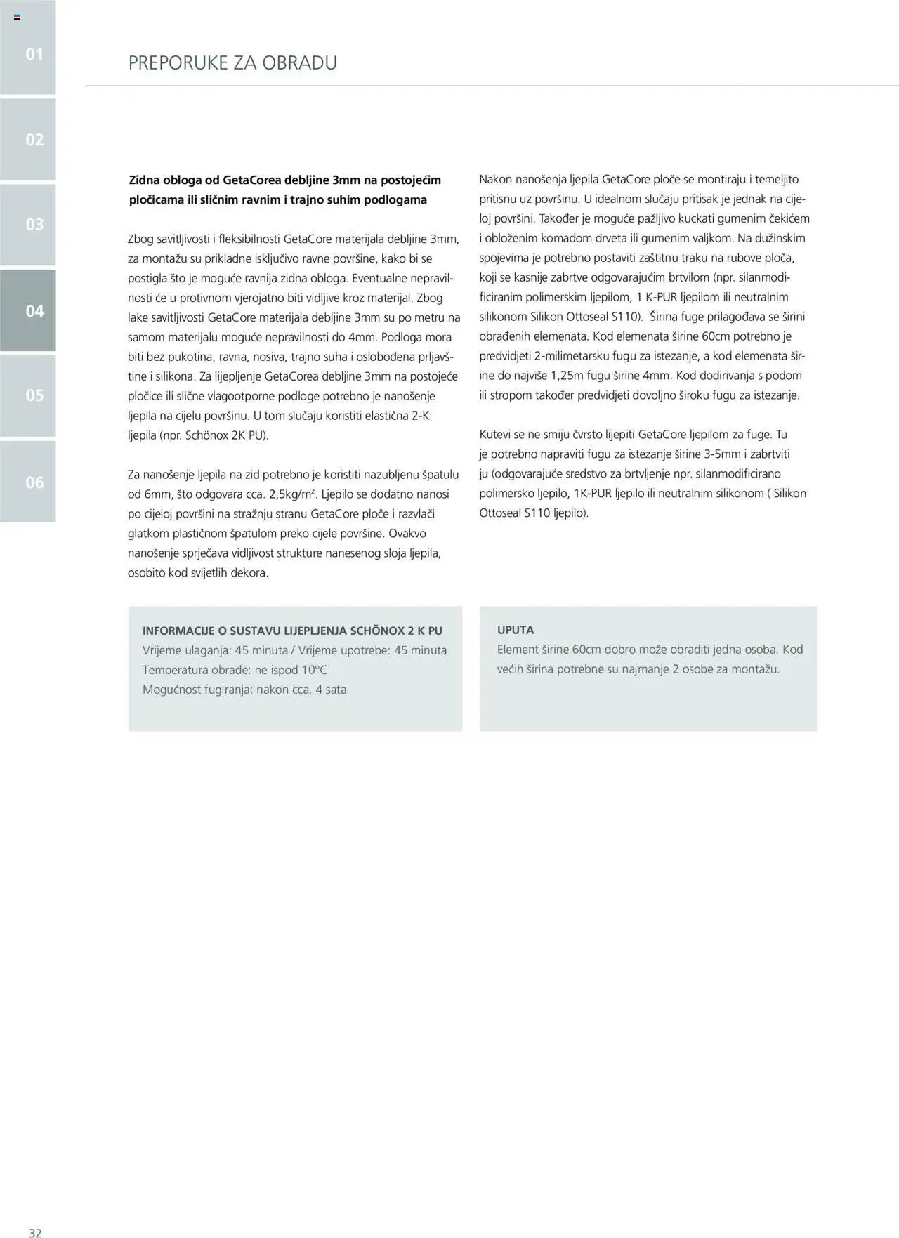 Elgrad - Getacore upute za obradu i održavanje