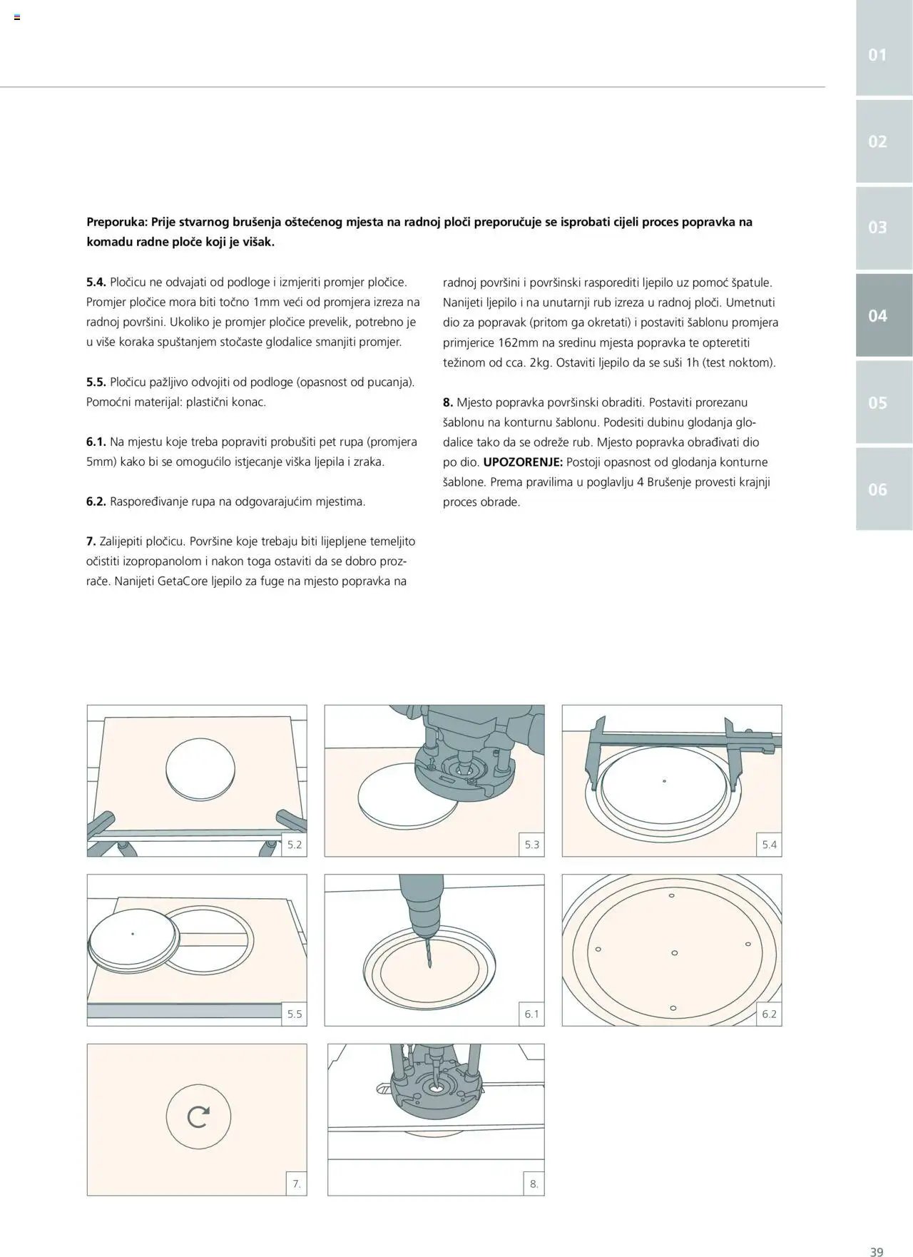 Elgrad - Getacore upute za obradu i održavanje
