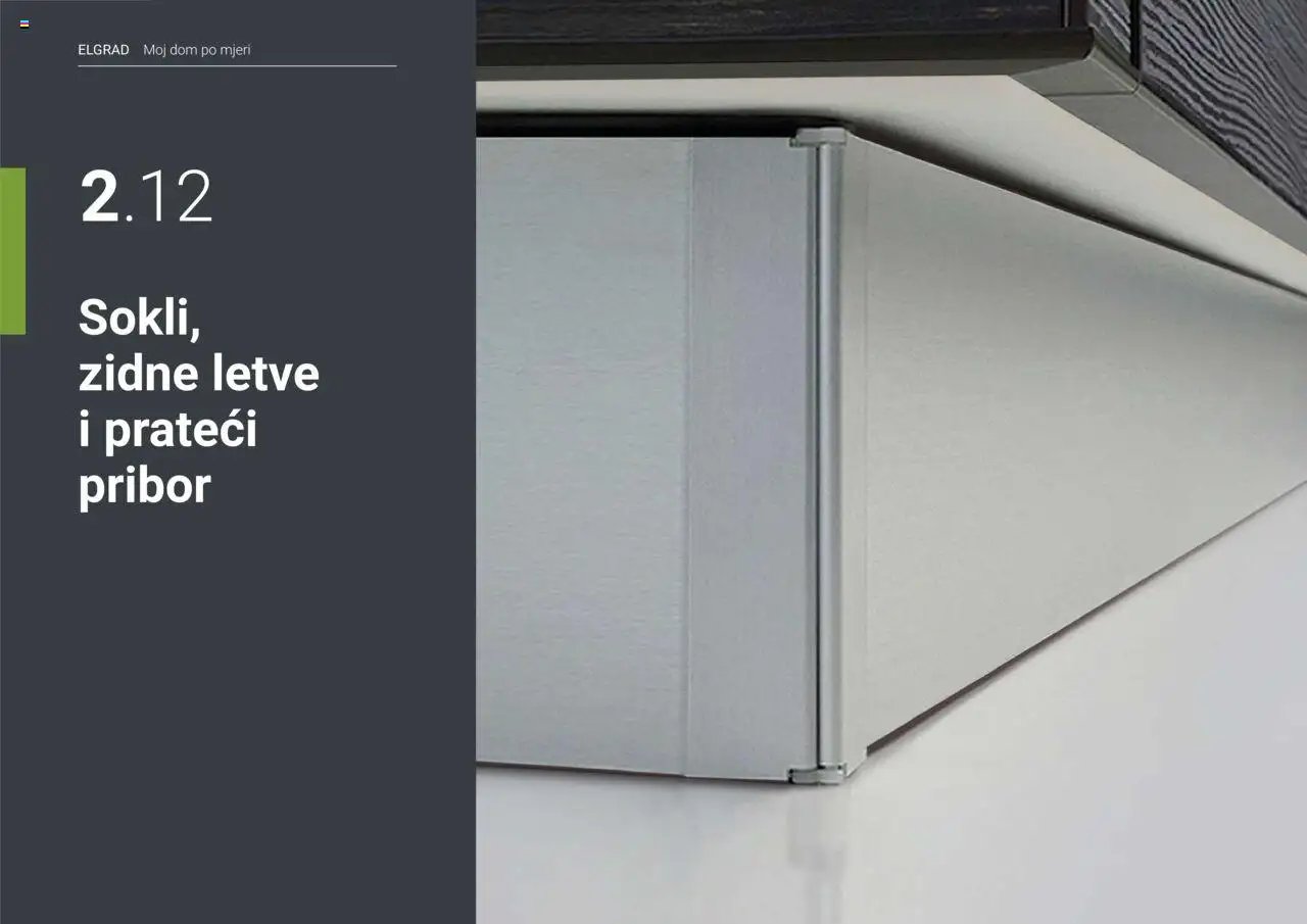 Elgrad - Sokli, zidne letve i prateći pribor