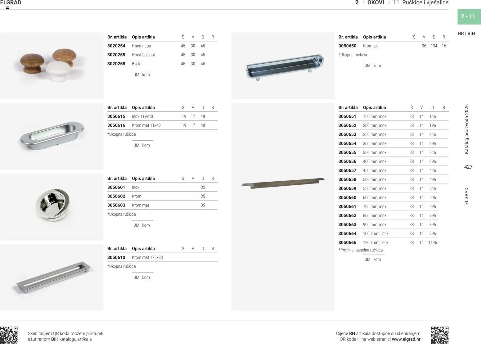 Elgrad - Ručkice i vješalice