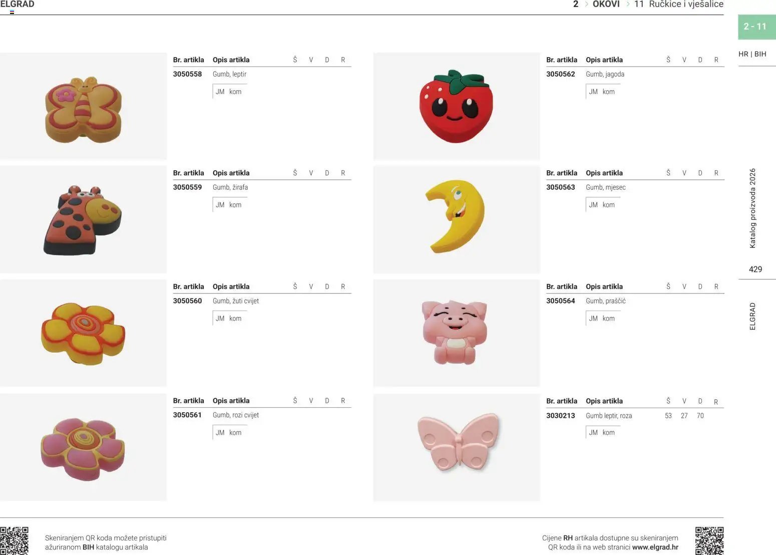 Elgrad - Ručkice i vješalice