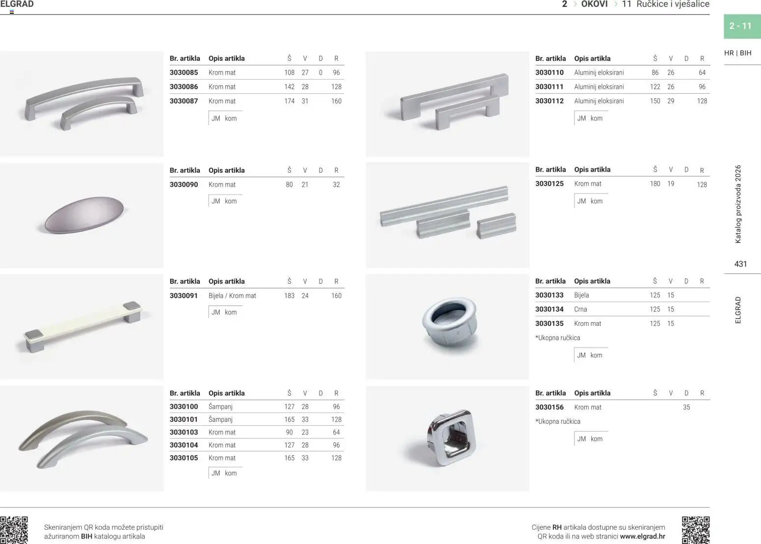 Elgrad - Ručkice i vješalice