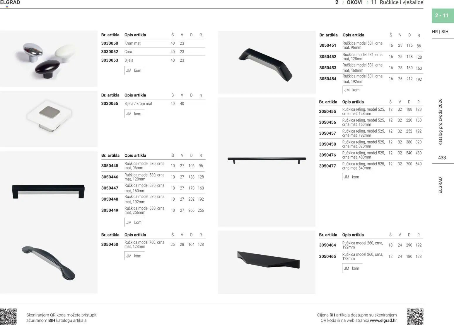 Elgrad - Ručkice i vješalice