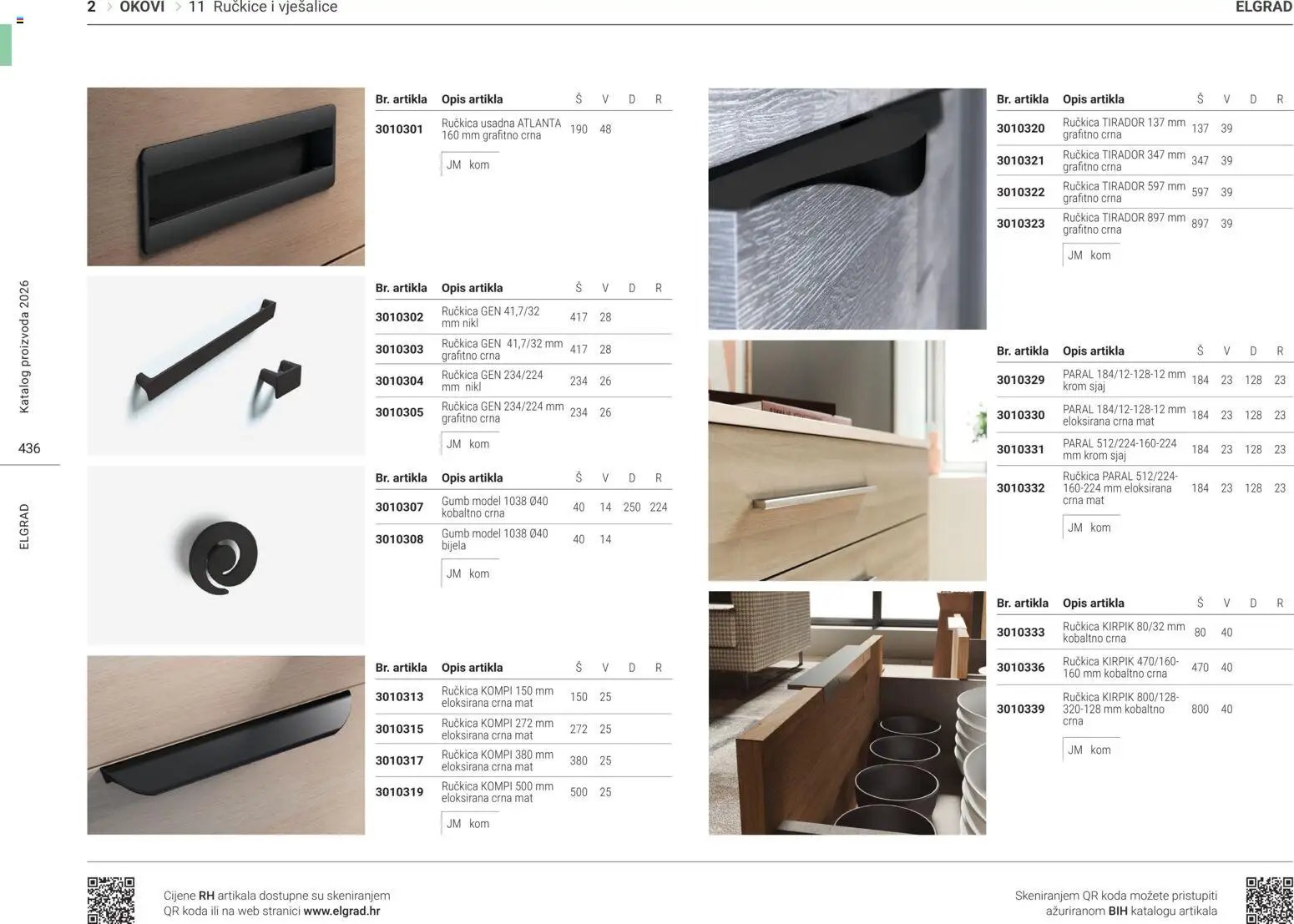 Elgrad - Ručkice i vješalice