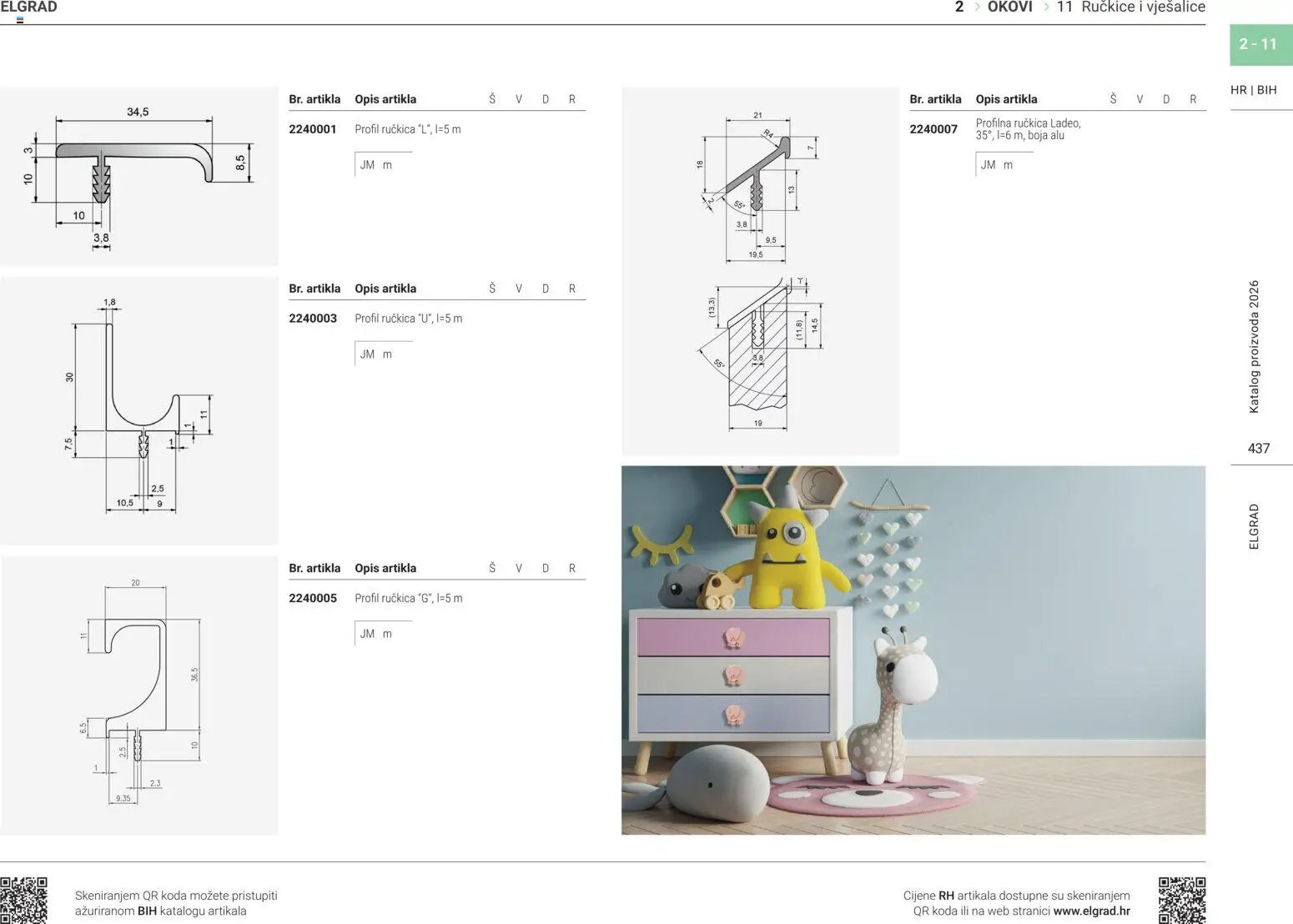 Elgrad - Ručkice i vješalice