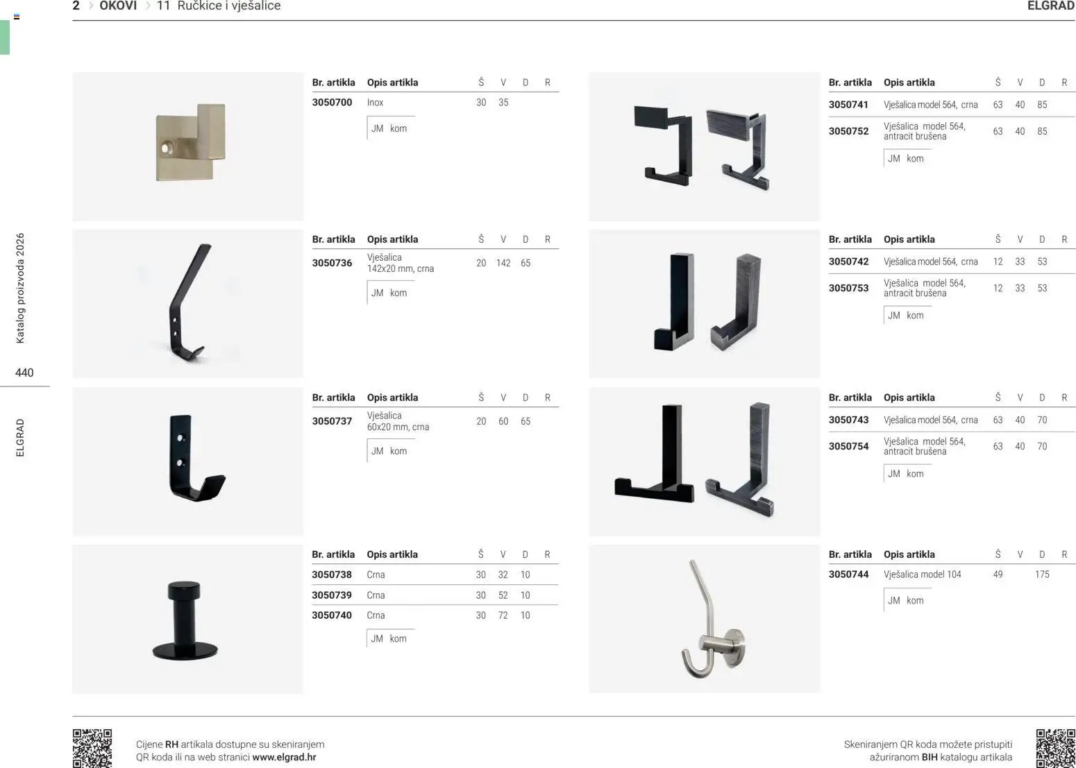 Elgrad - Ručkice i vješalice