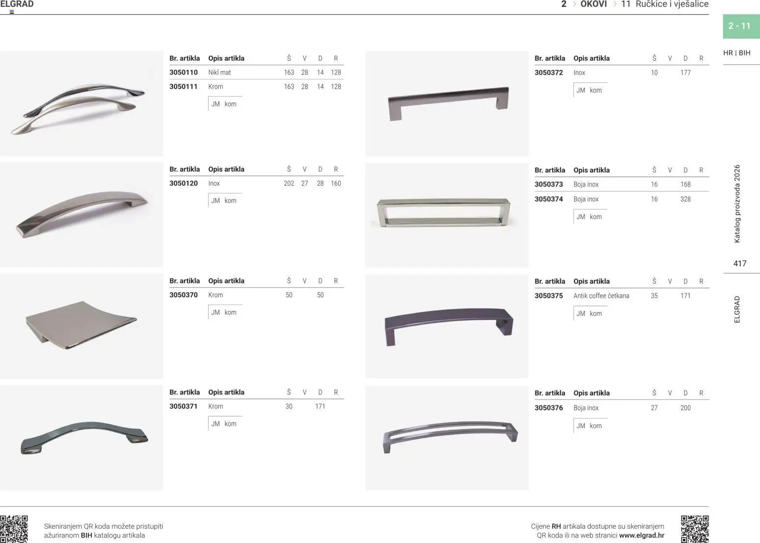 Elgrad - Ručkice i vješalice