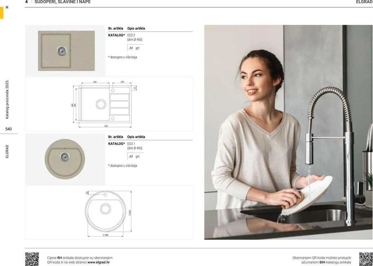 Elgrad - Nape, sudoperi i slavine