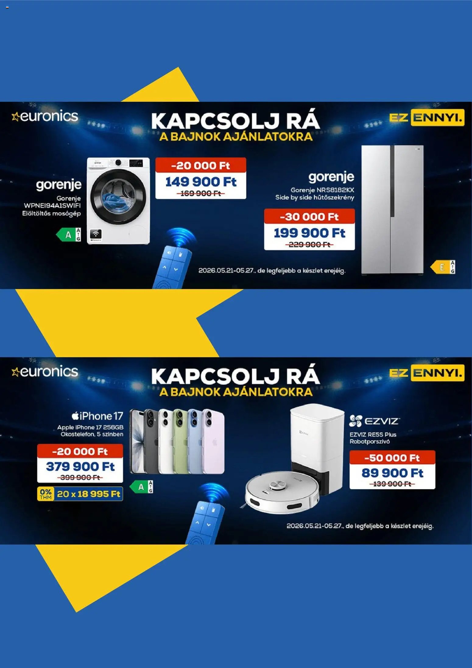 Euronics akciós újság (2026-05-21 - 2026-05-27)