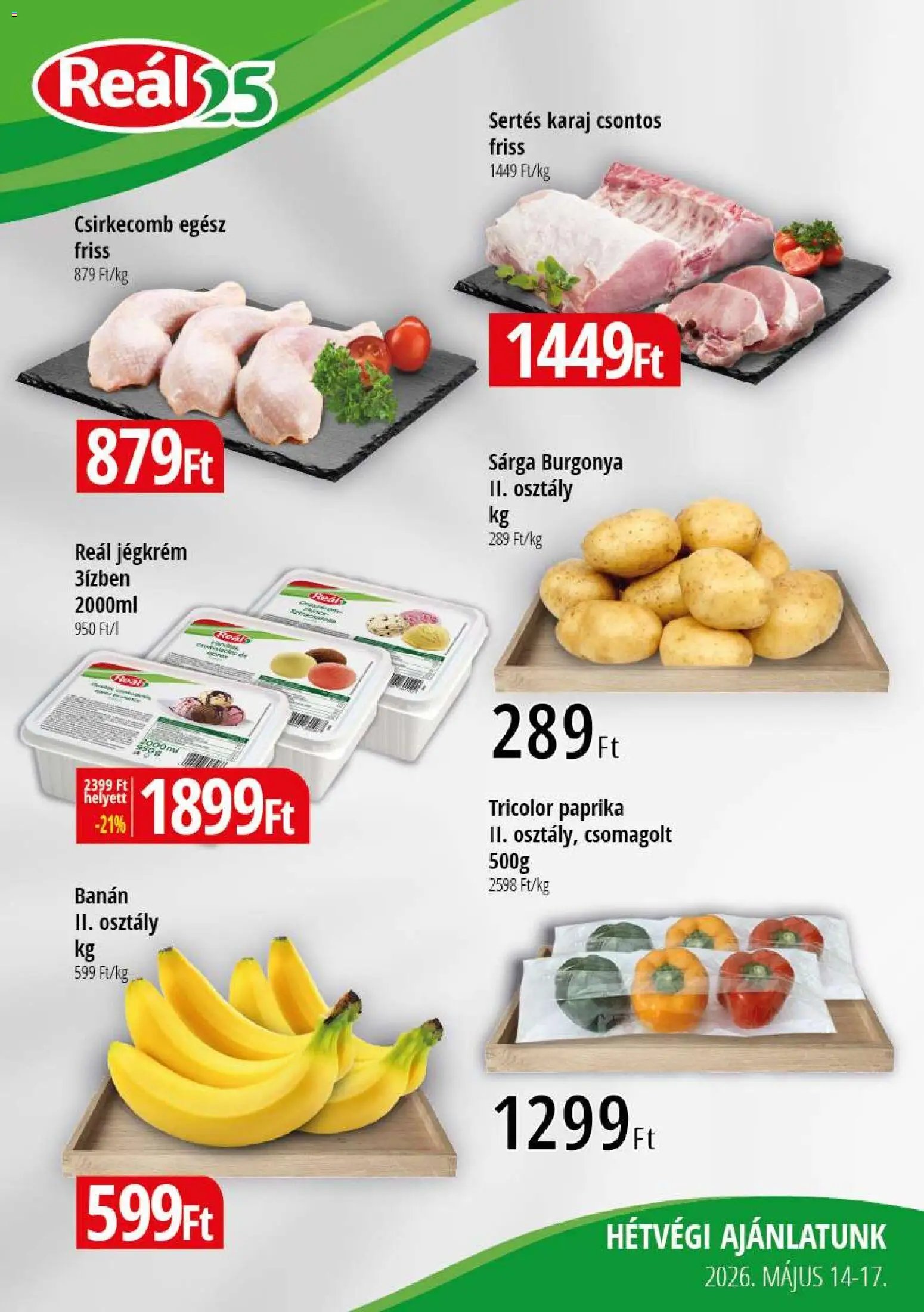 Reál Bevásárló hétvége - Pest megye (2026-05-14 - 2026-05-17)