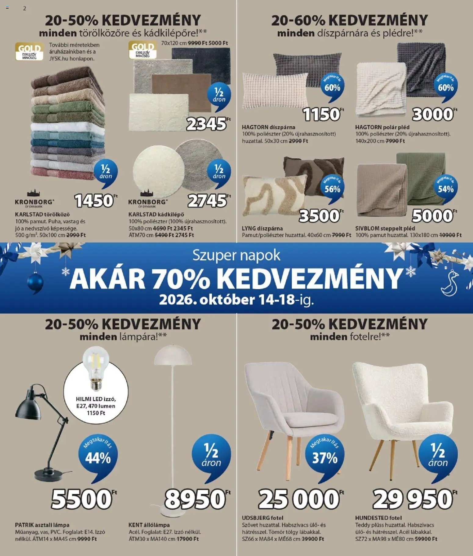 JYSK akciós újság