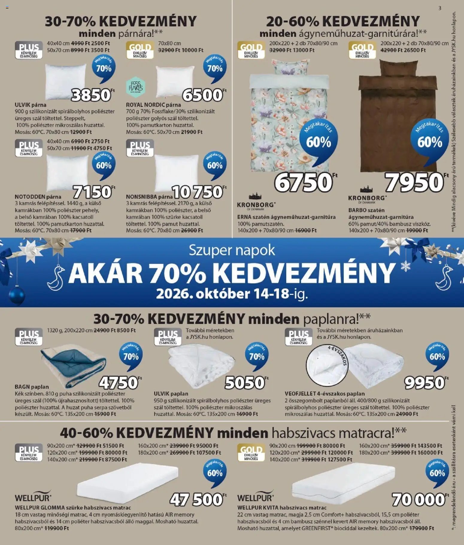 JYSK akciós újság