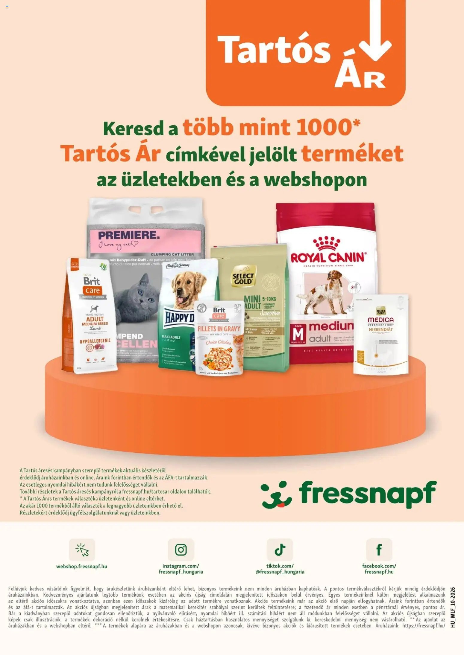 Fressnapf akciós újság