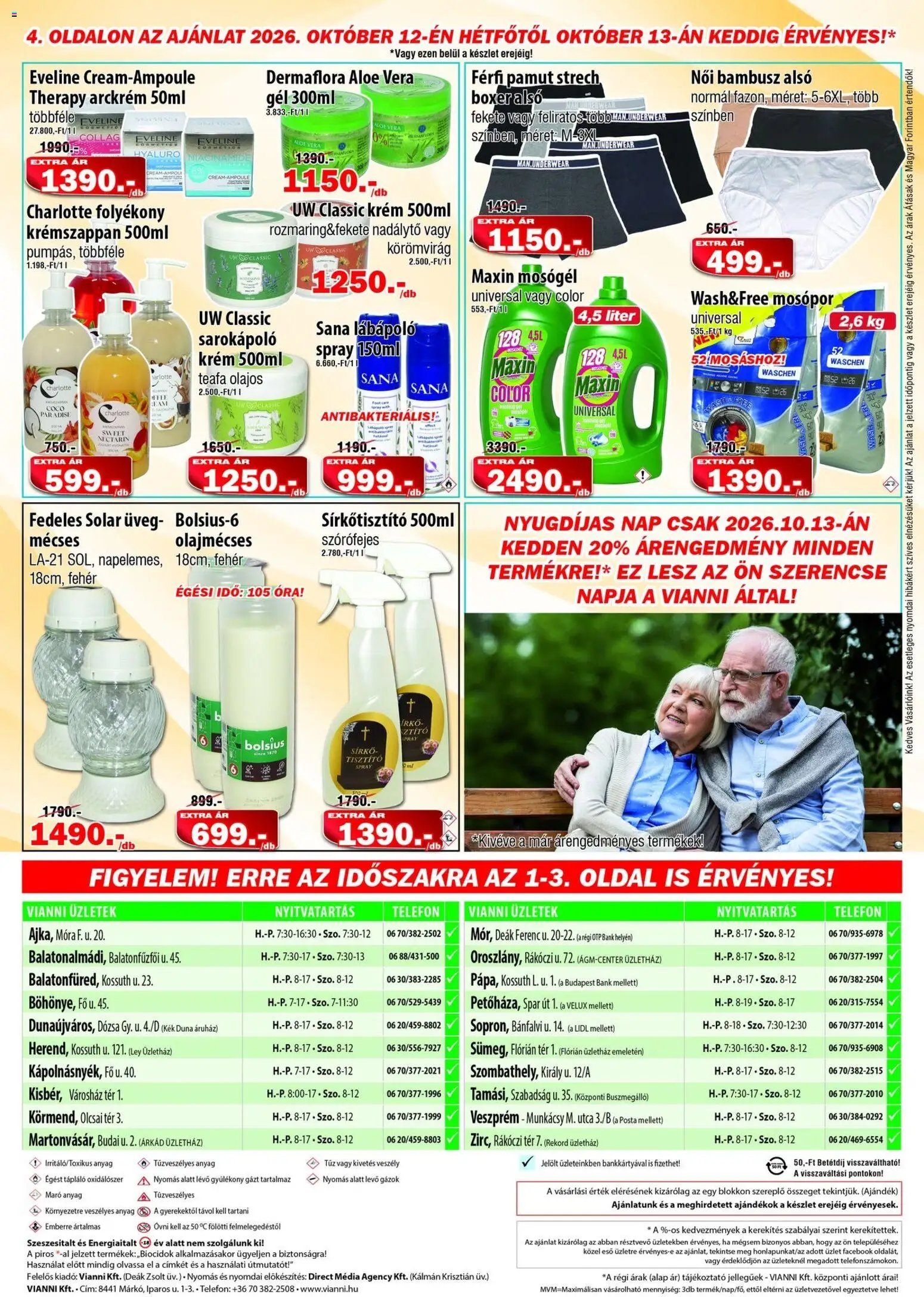 Vianni akciós újság